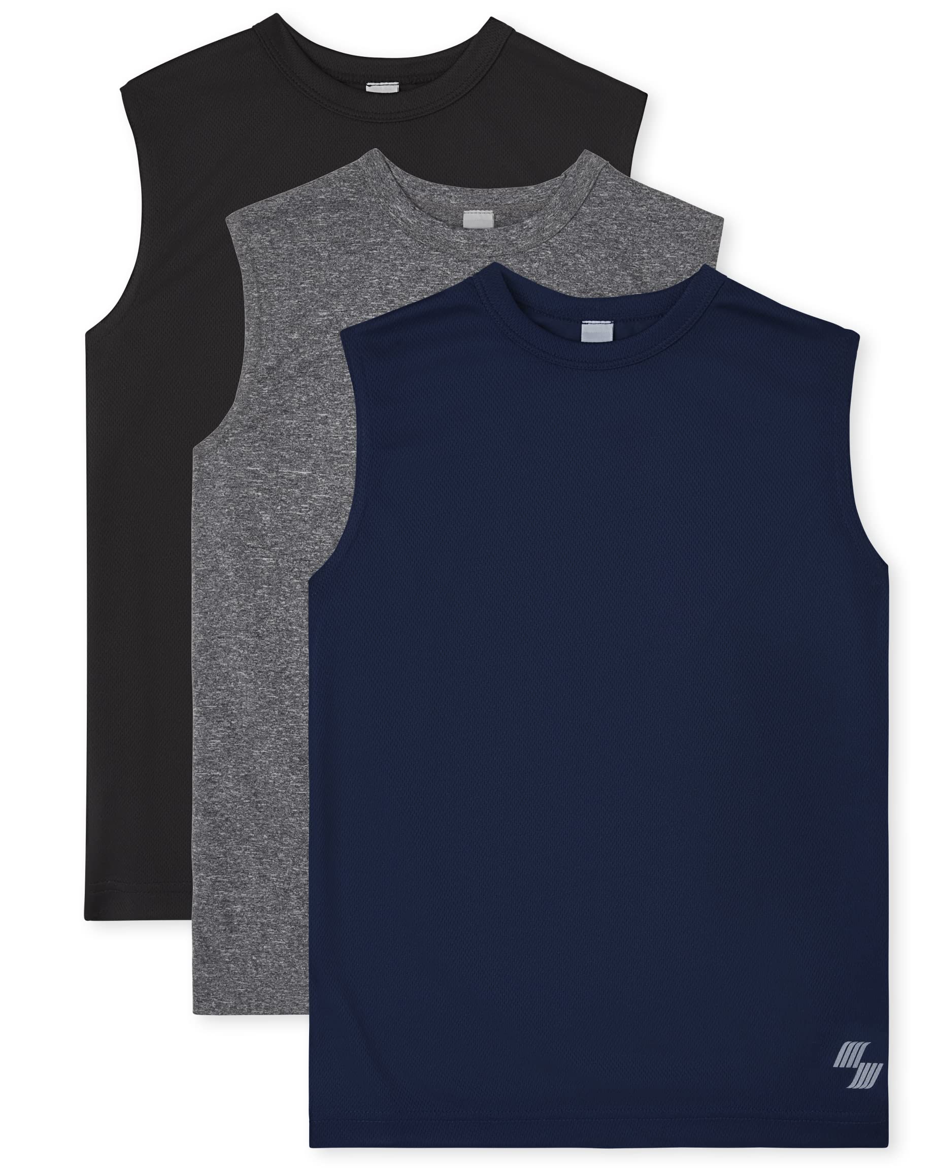 The Children's Place Performance Muscle Tanktop für Jungen, 3er-Pack