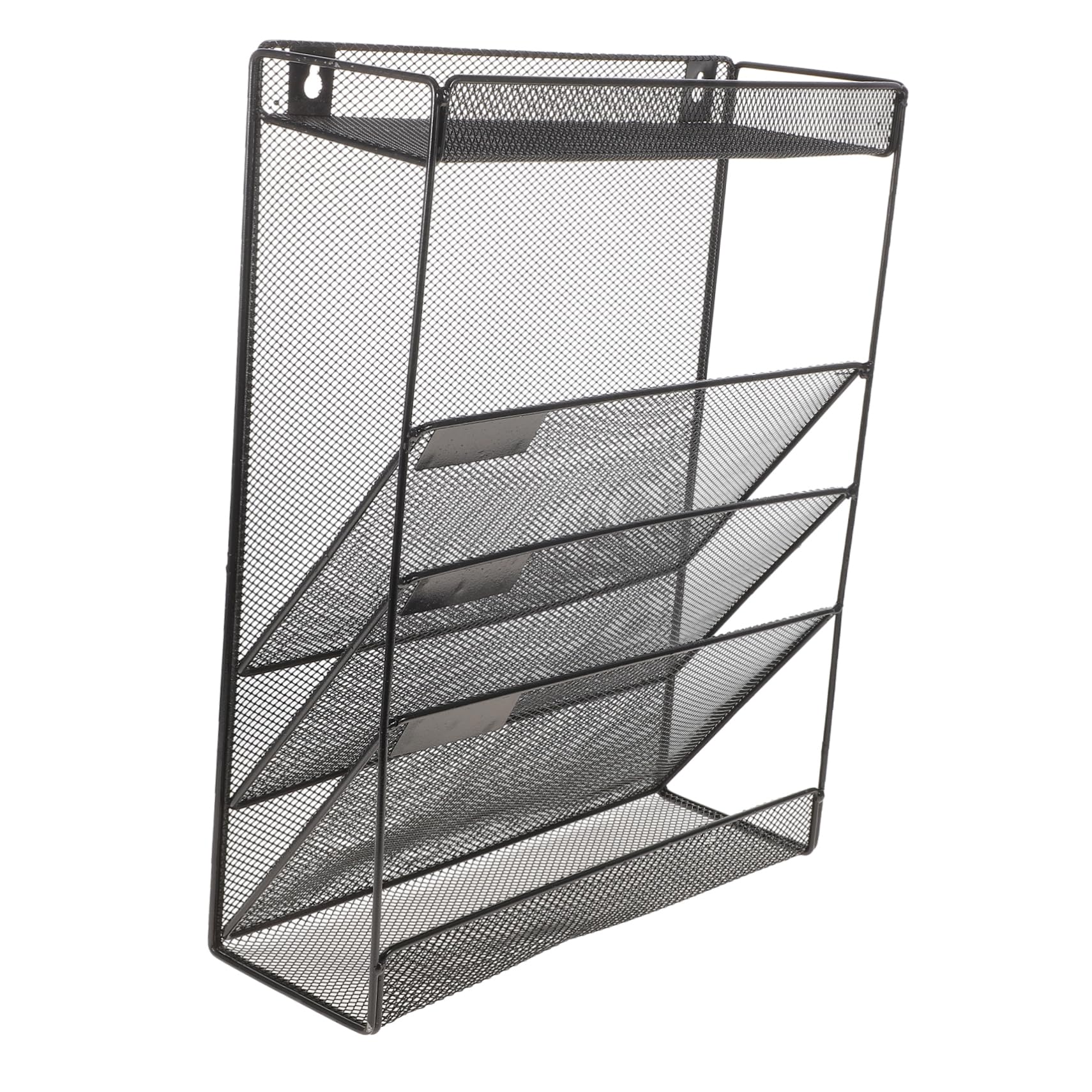 NUOBESTY Organizador De Archivos De Metal Con Diseño De Soporte Vertical Para y Revistas Estante Colgante Para Con Ganchos Para Almacenamiento De Papeleo y Material De