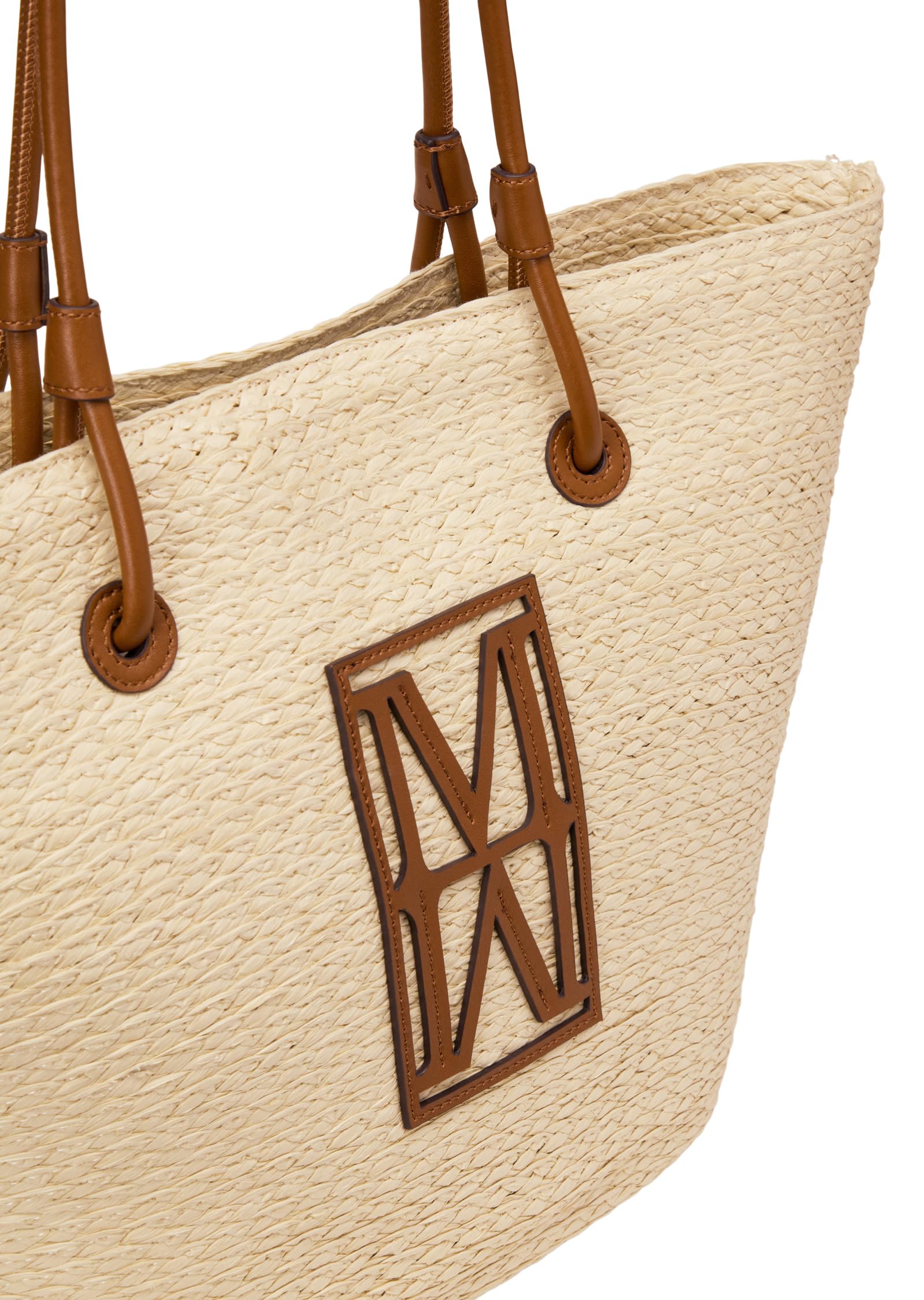 Marc O'Polo Bast-Shopper duży ze szlachetnymi detalami z prawdziwej skóry