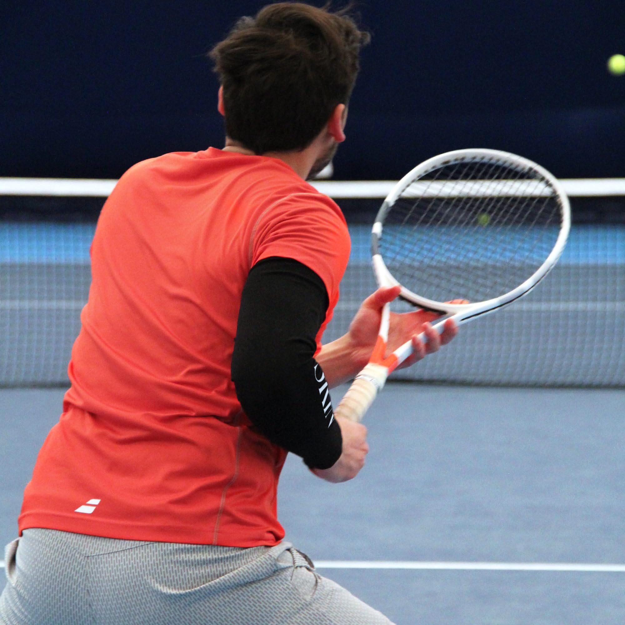 skinup T Shirt Compression Homme FLEXUP, Fibre Céramique, Tricotage 3D sans Coutures, Compression Ferme, Idéal Tennis Padel Running