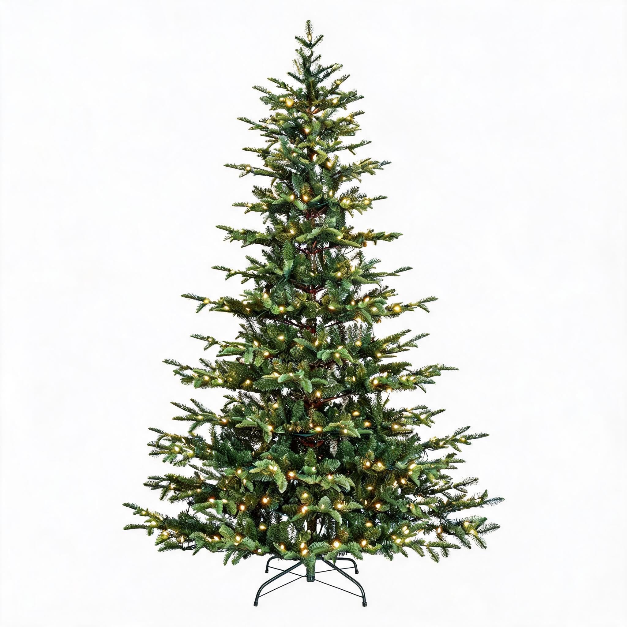 GarveeTech Künstlicher Weihnachtsbaum, Klappsystem, Warmweiße LED