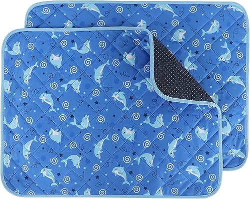 IEUUMLER EU007 - Almohadillas lavables para perros, paquete de 2, antideslizantes e impermeables, reutilizables, para entrenamiento de cachorros,