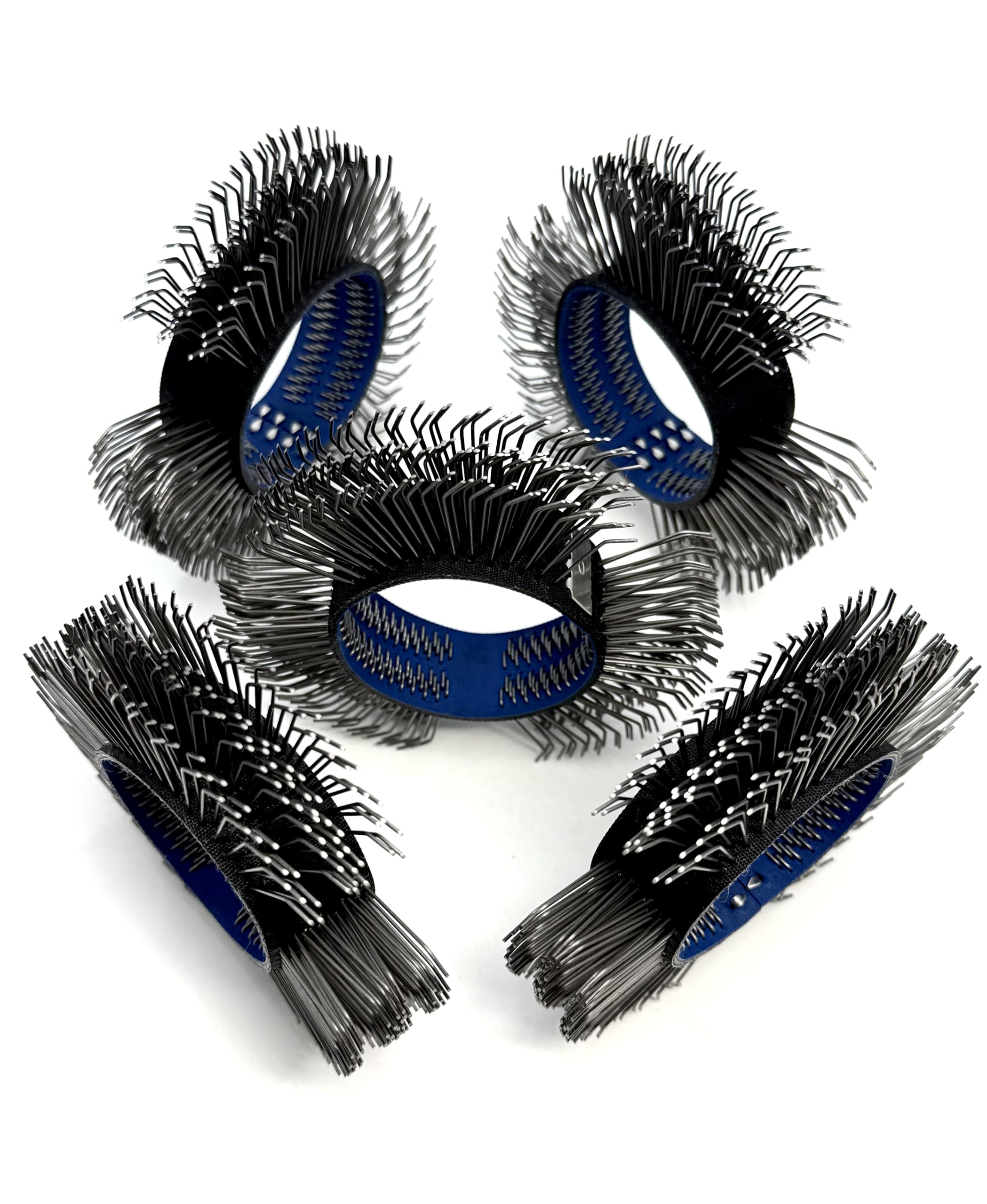 Brosses de nettoyage et de ponçage pneumatique, Brosse métallique grossière 23mm de large (0,7mm acier à ressort au carbone, 5 pièces) | Brosse Métallique grossière 23mm de large, 0,7mm acier à ressort au carbone