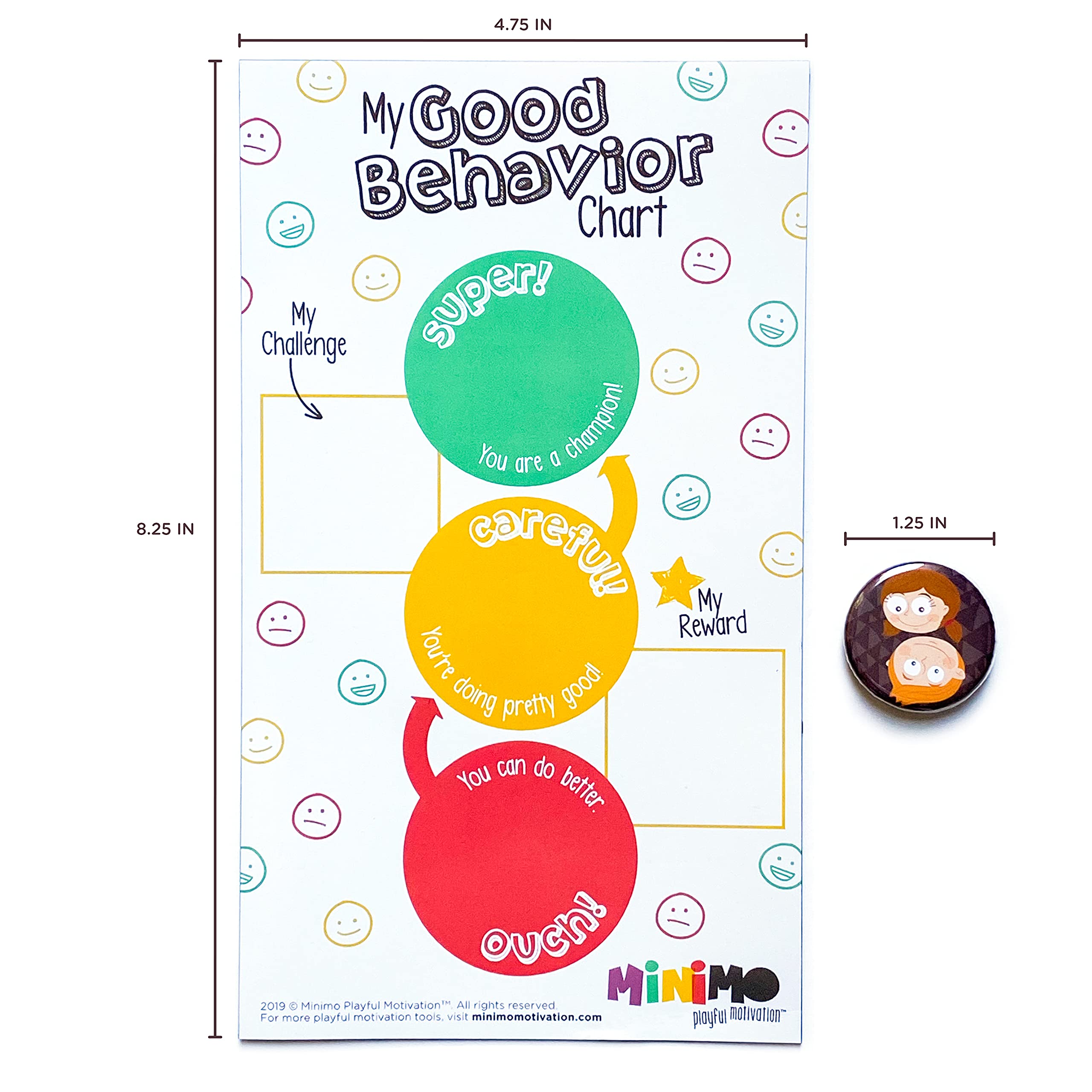 MiniMo Motivation My Good Behavior Chart Behavior Chart