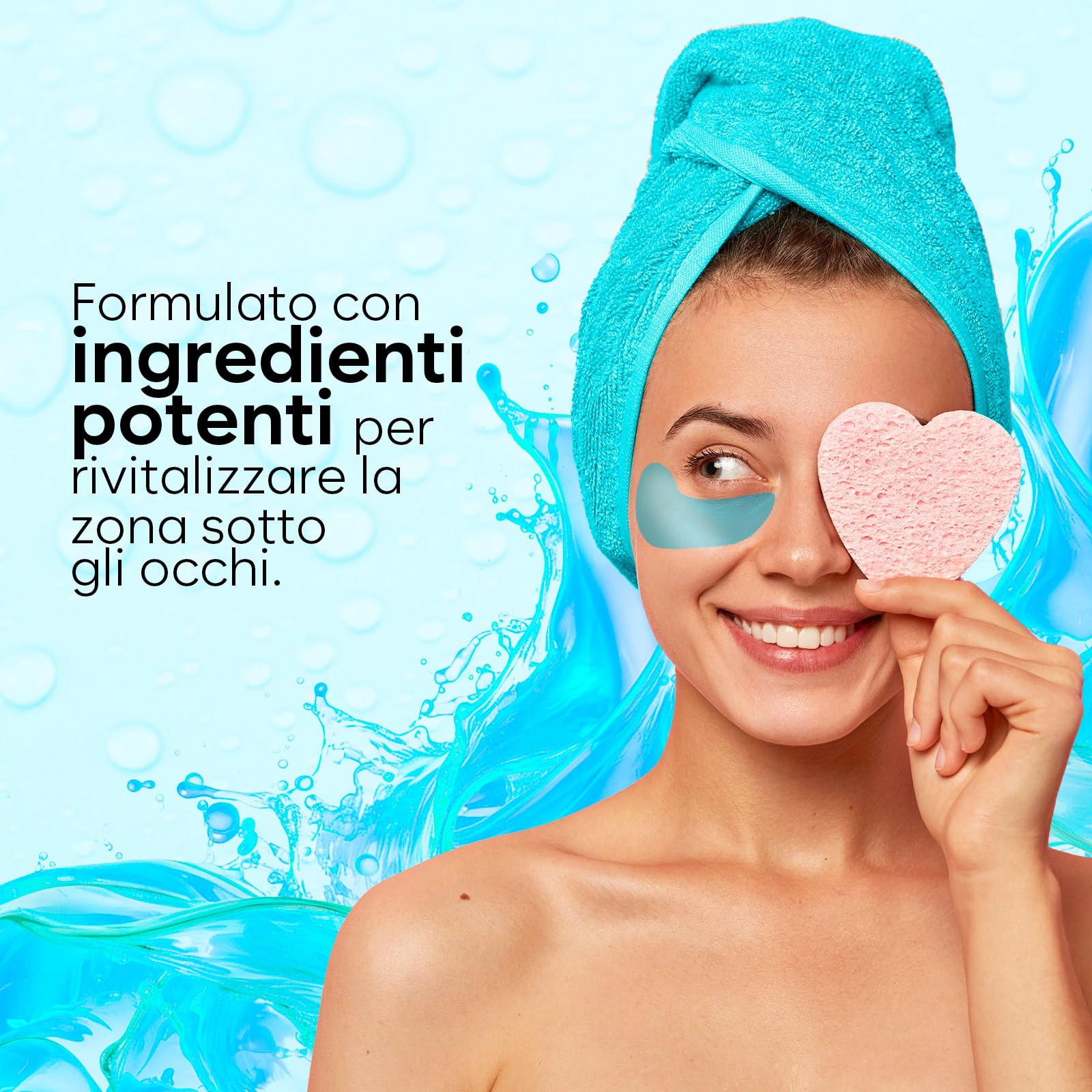 AURAE Patch Occhi, Maschera Occhi con Retinolo e Collagene, Patch Occhiaie e Borse, Maschera Occhiaie, Eye Mask per Schiarente e l'idratazione (30 Paia)