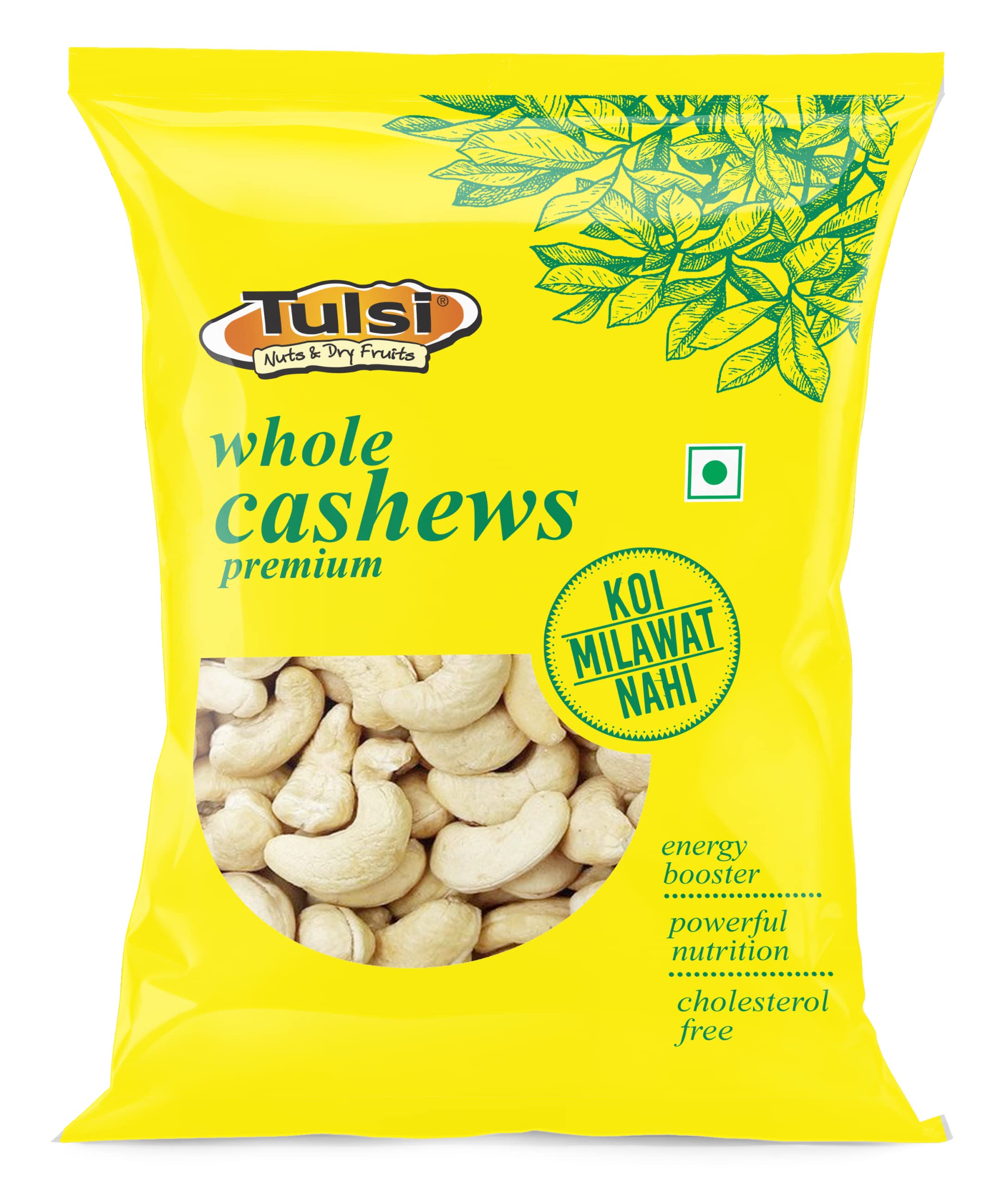 Tulsi Whole Cashew Premium (Grade W320) 1 Kg | Handpicked Kaju Nuts | Premium Cashew Nuts | Raw Cashews | Rich in Protein | Source of Dietary Fiber | Good Size | Whole Kaju | Farm Sourced (B07J1DK3NT) Amazon Price History, Amazon Price Tracker