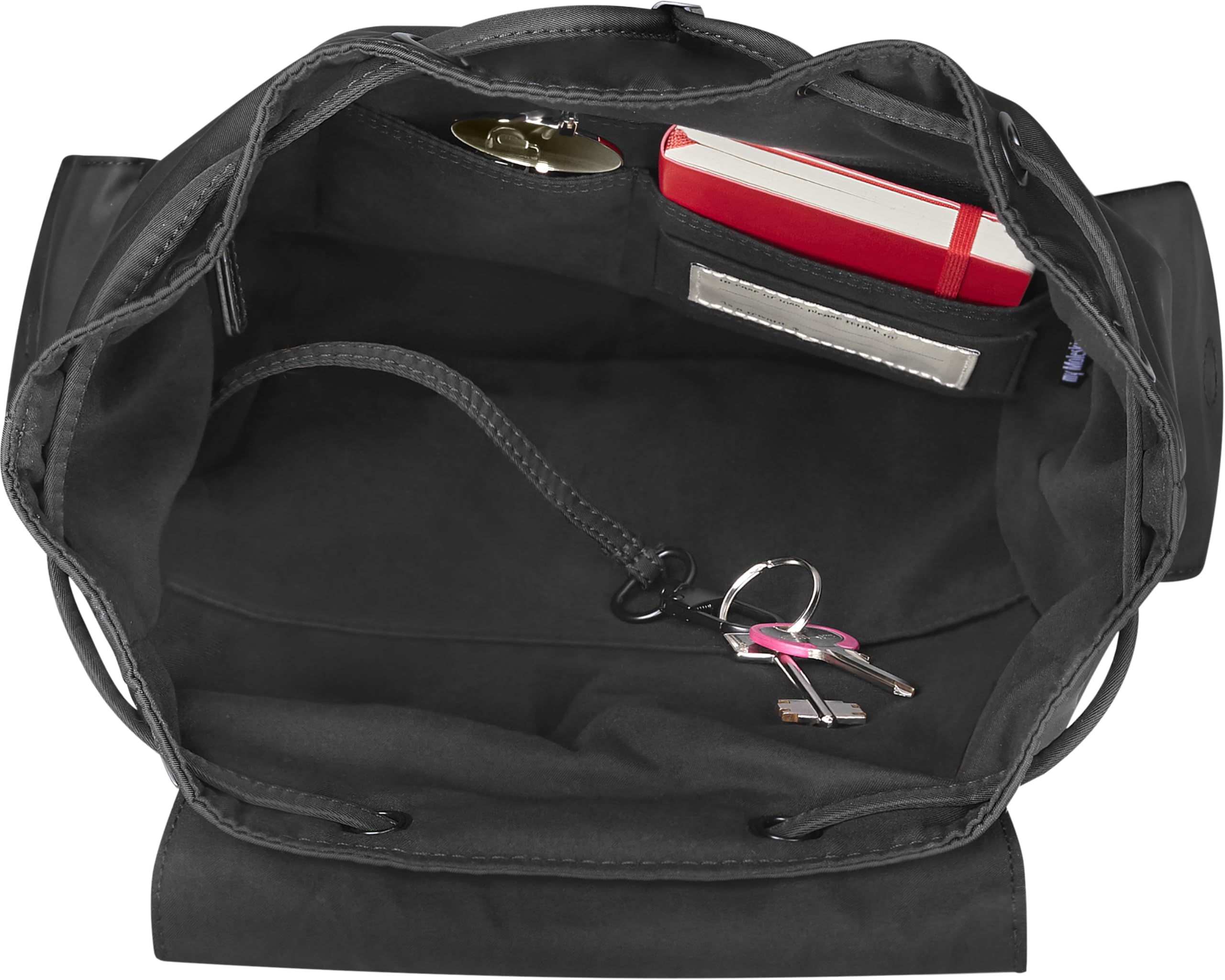 Moleskine Rucksack Klein Kollektion The Legendary, Rucksack Für Arbeit Und Universität Mit Gepolsterte Laptoptasche Aus 100% Recyceltem Material Maße 33 x 32 x 12 cm, Schwarz | Kompakter Rucksack mit organisierten Fächern, gepolstertem Laptop-Stauraum und
