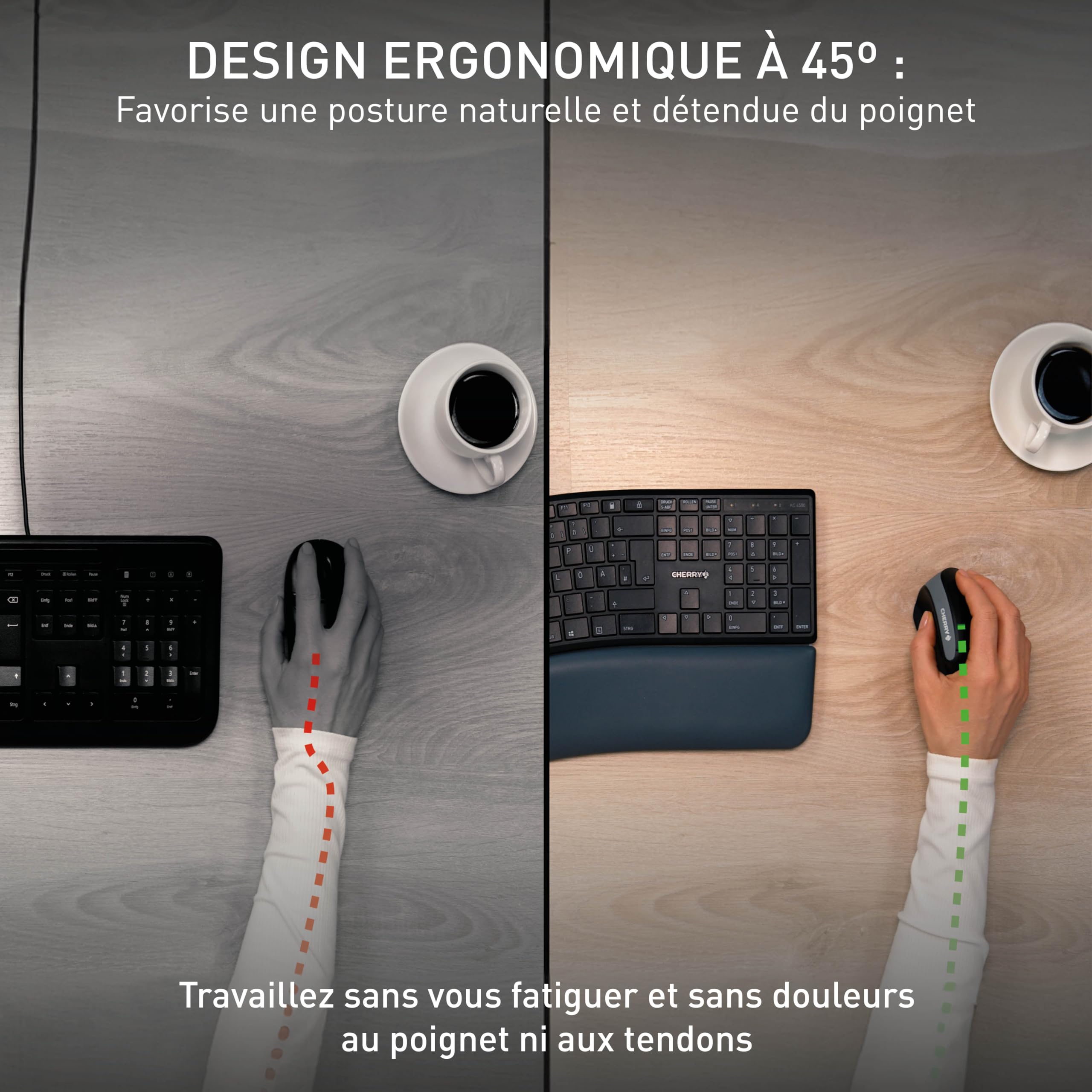 UGREEN Souris Verticale Ergonomique 2,4 GHz, Transmission De 10 M Avec