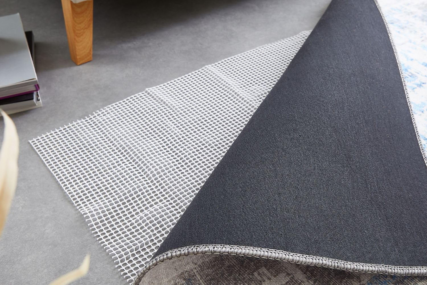 andiamo Teppich Stop - Alfombrilla Antideslizante para Alfombra (240 x 300 cm), Color Blanco