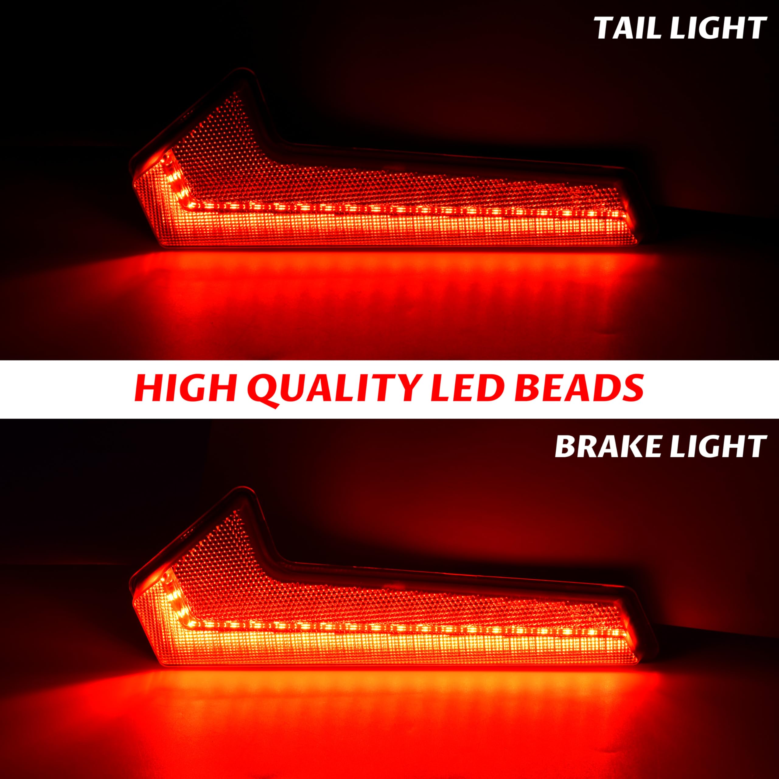 SAUTVS UTV Tail Lights Assembly for Polaris RZR XP 1000/Turbo/Sportsman 18-23, Smoked Black LED Taillights Rear Lamps for Polaris RZR XP 1000 Turbo Sportsman 570 850 1000 2018-2023 Accessories(2PCS)