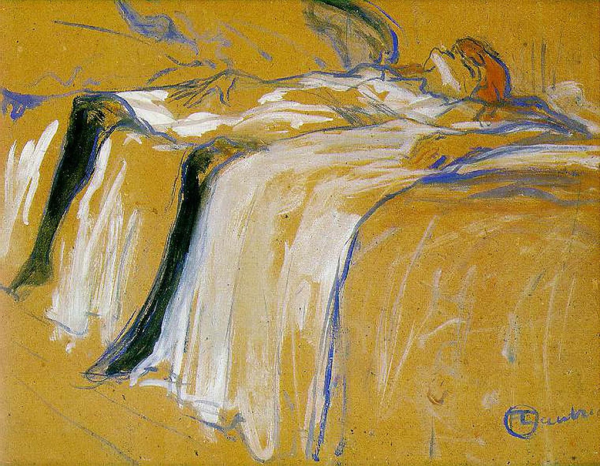 SERENDIPITP Vintage Wall Art Canvas Nordic Poster Canvas Print Picture Alone by Henri De Toulouse Lautrec Wall Art Poster for Home Decor 60x90cm