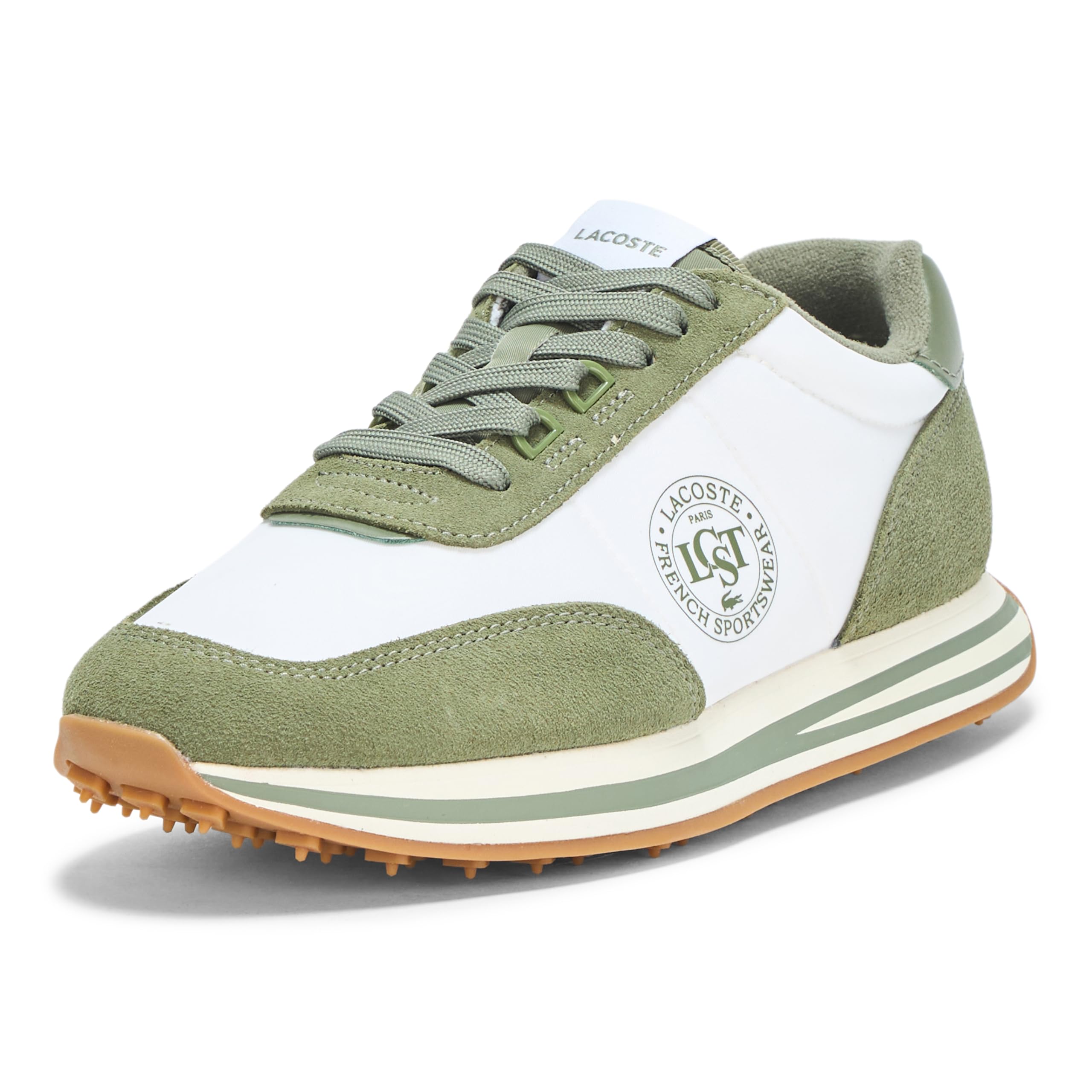 

                                                    Lacoste Men's L-Spin Sneaker, Khaki/White, 9.5