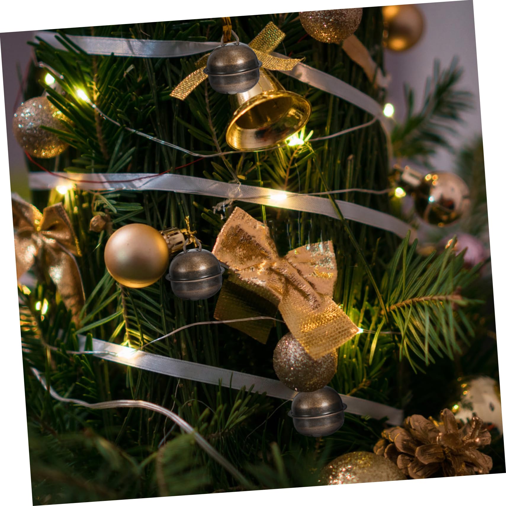 Cabilock 4 Set Campane Di Natale Decorazioni Natalizie Per Albero Porta Orpello Pendenti Natalizi Ciondolo Natalizio Campanelli Di Bronzo Decorazione Della Campana Di Natale 60 Pezzi * 4