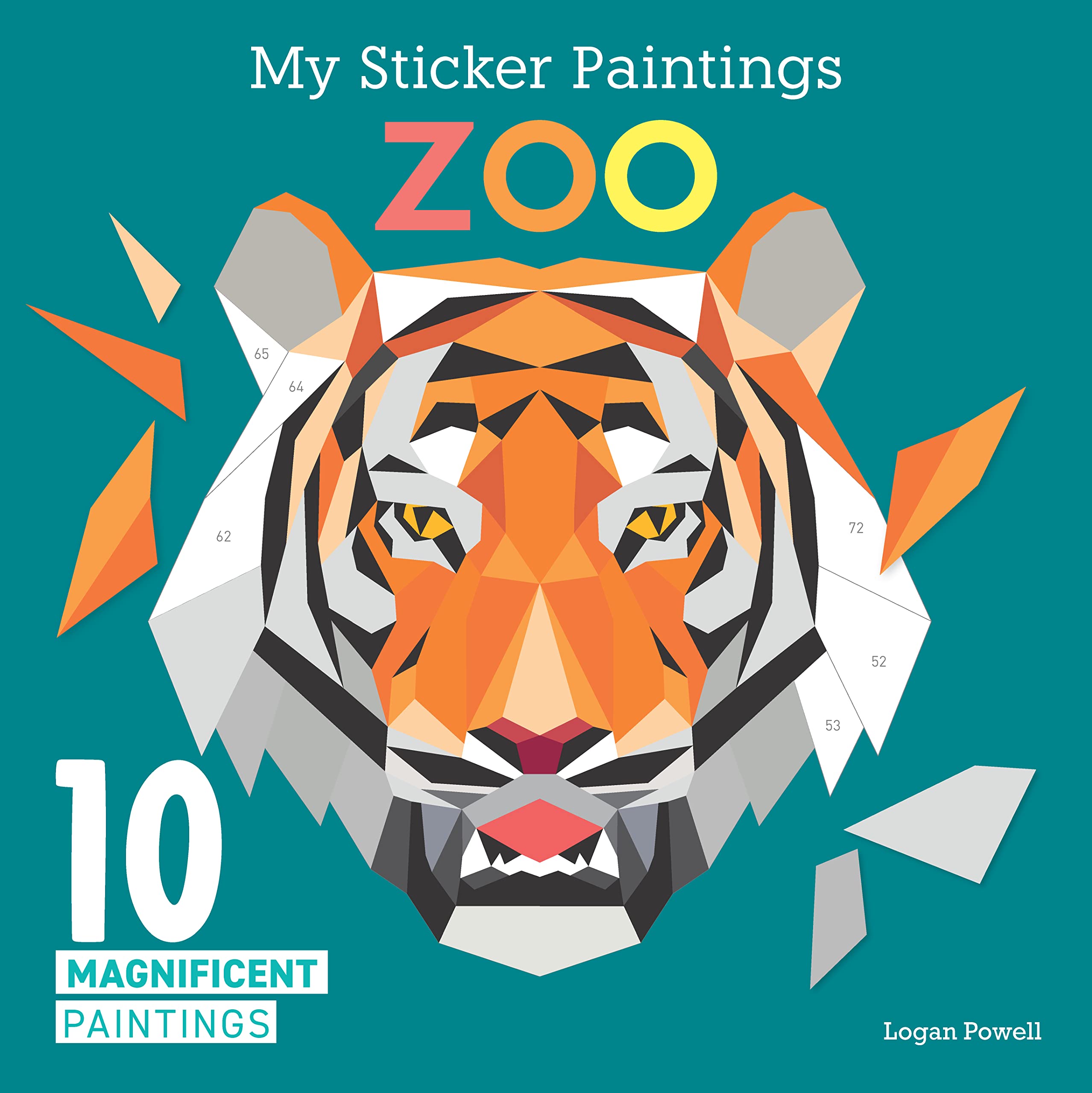 My Sticker Paintings: Zoo by Logan Powell (Paperback Book)