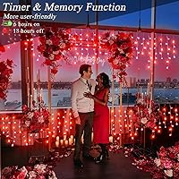 Vista 29 de Luces de Navidad azules al aire libre - 99 pies 1216 luces LED de carámbano para exteriores - Enchufe 8 modos luces centelleantes para decoraciones