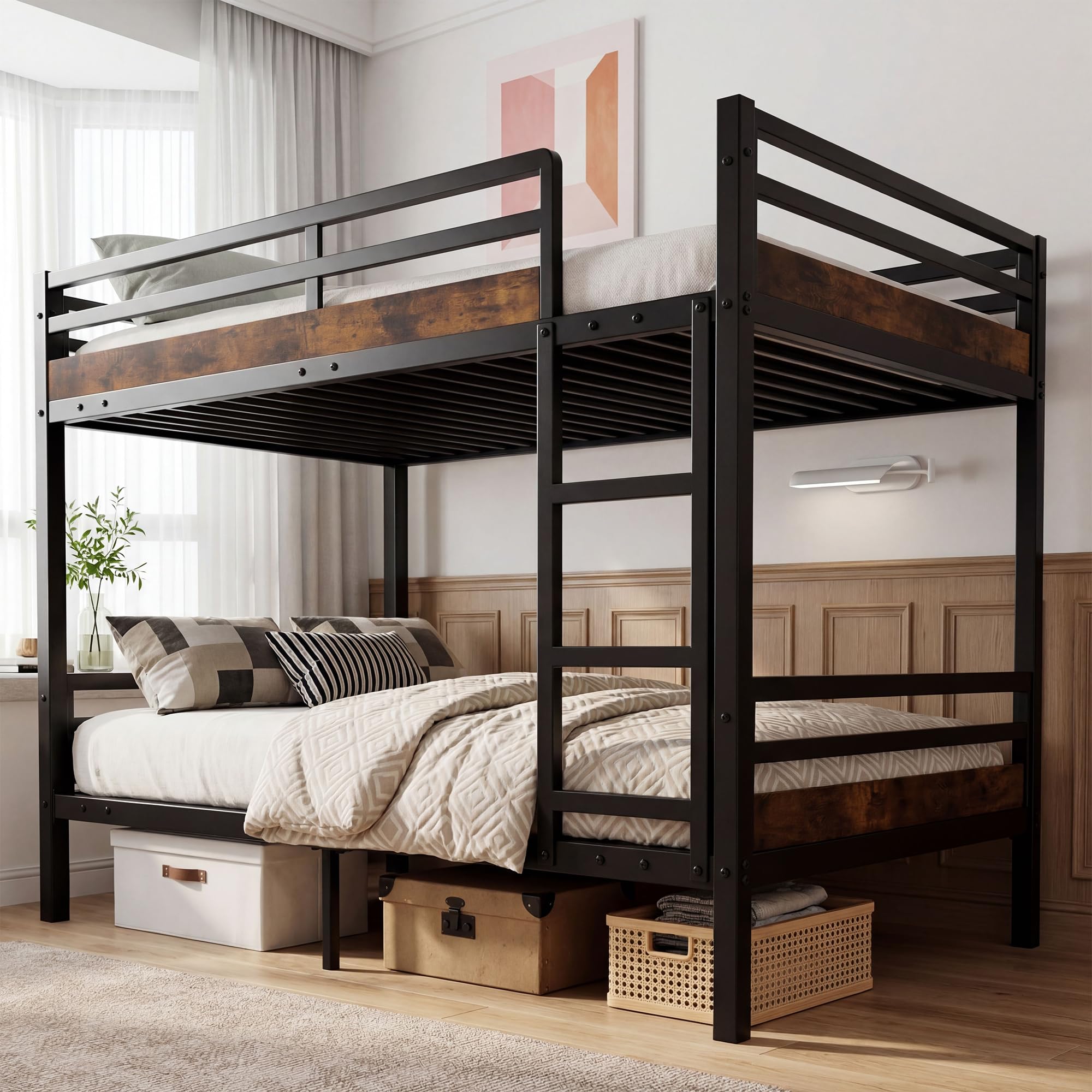 Cibert Metal Bunk Bed Twin Over Twin