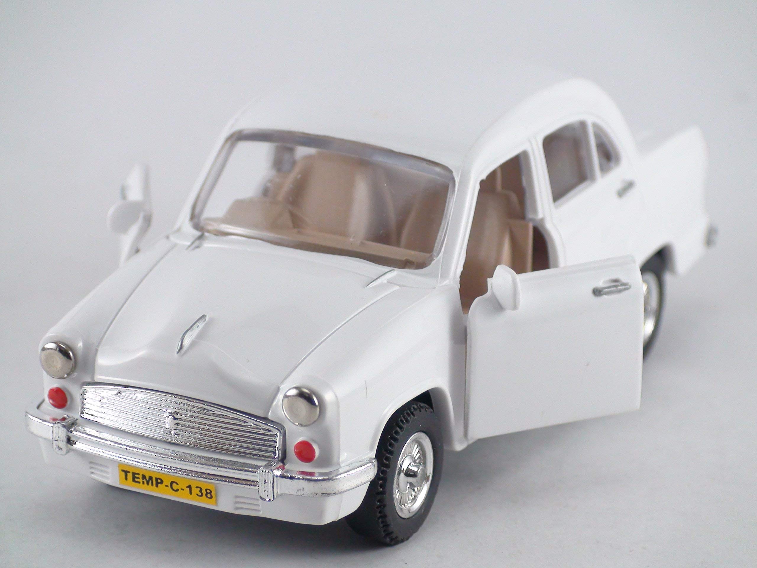 Bhavik Traders Classic of Ambassador Car(Moris Oxford)-Kidsshub 13.3 X 5.3 X 5 cm, Weight:100gms White-image-37