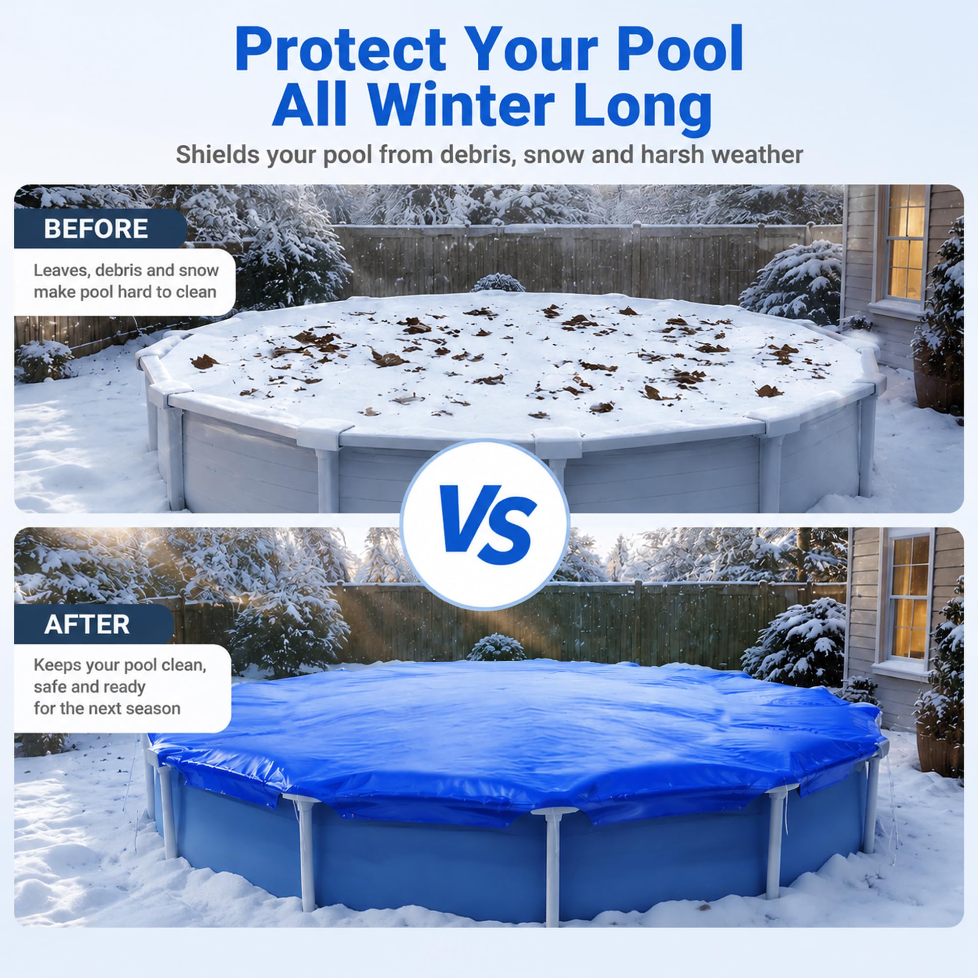 Coussin Piscine Hivernage, Flotteur Piscine Gonflable PVC