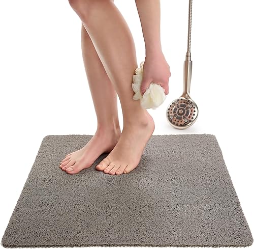 Miniatura 98 de Tapete de ducha antideslizante para bañera – Tapete de baño de lufa para baño – Tapete de baño de 40 x 16 – Tapete de baño antideslizante Gris,Aqua