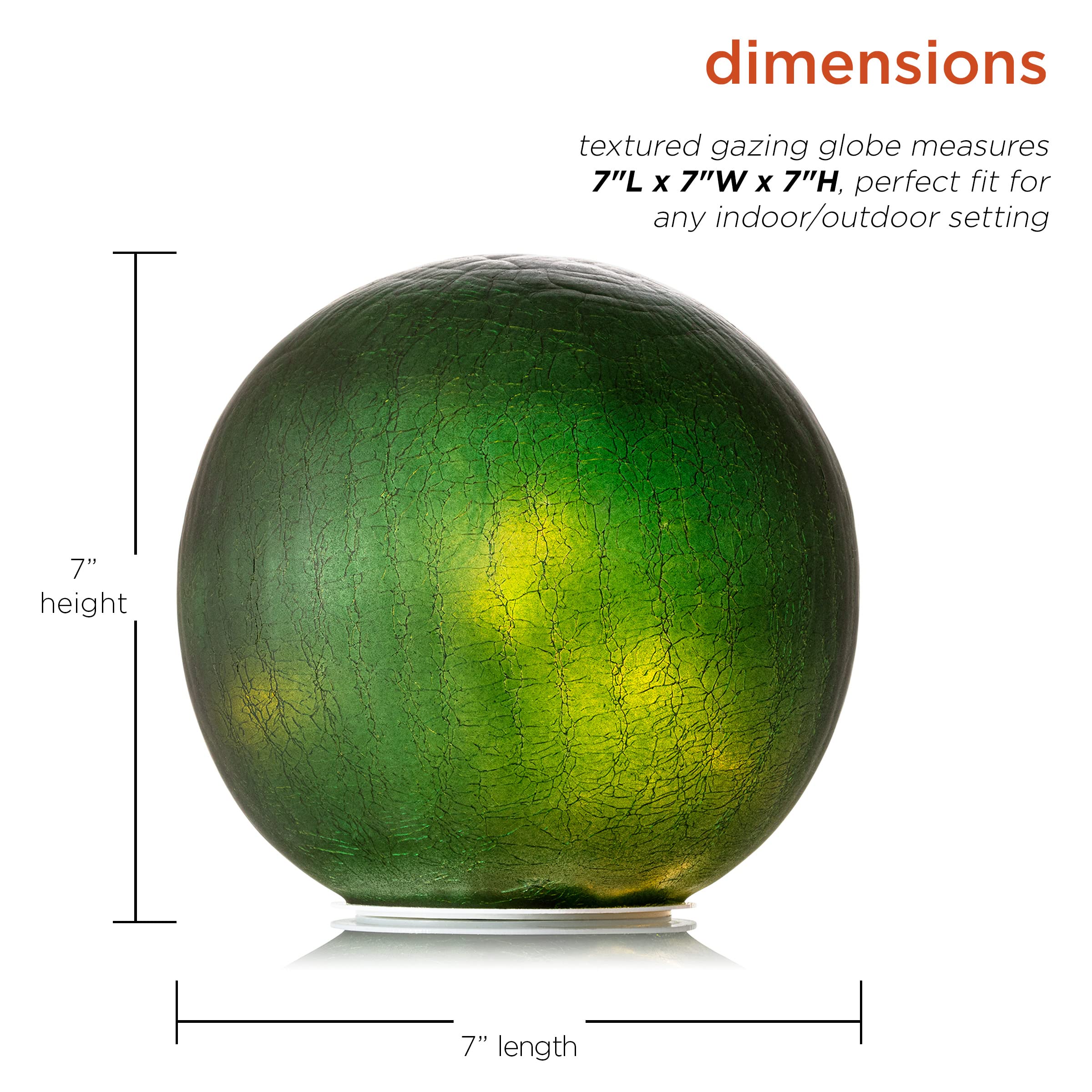 Alpine Corporation 11 In. Tall Indoor/Outdoor Metal Gazing Globe Display Stand Sll1770hh
