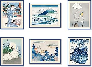 UPWELOVE+ Vintage Japanese Decor - Mount Fuji Landscape Prints, Oriental...