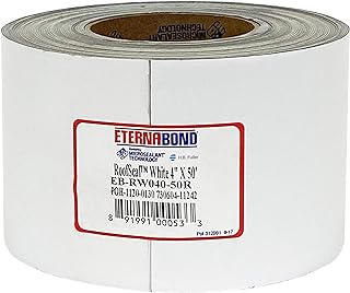 EternaBond RoofSeal White 4" x50' MicroSealant UV Stable RV Roof Seal Repair Tape | 35 mil Total Thickness - EB-RW040-50R - One-Step Durable, Waterproof and Airtight Sealant