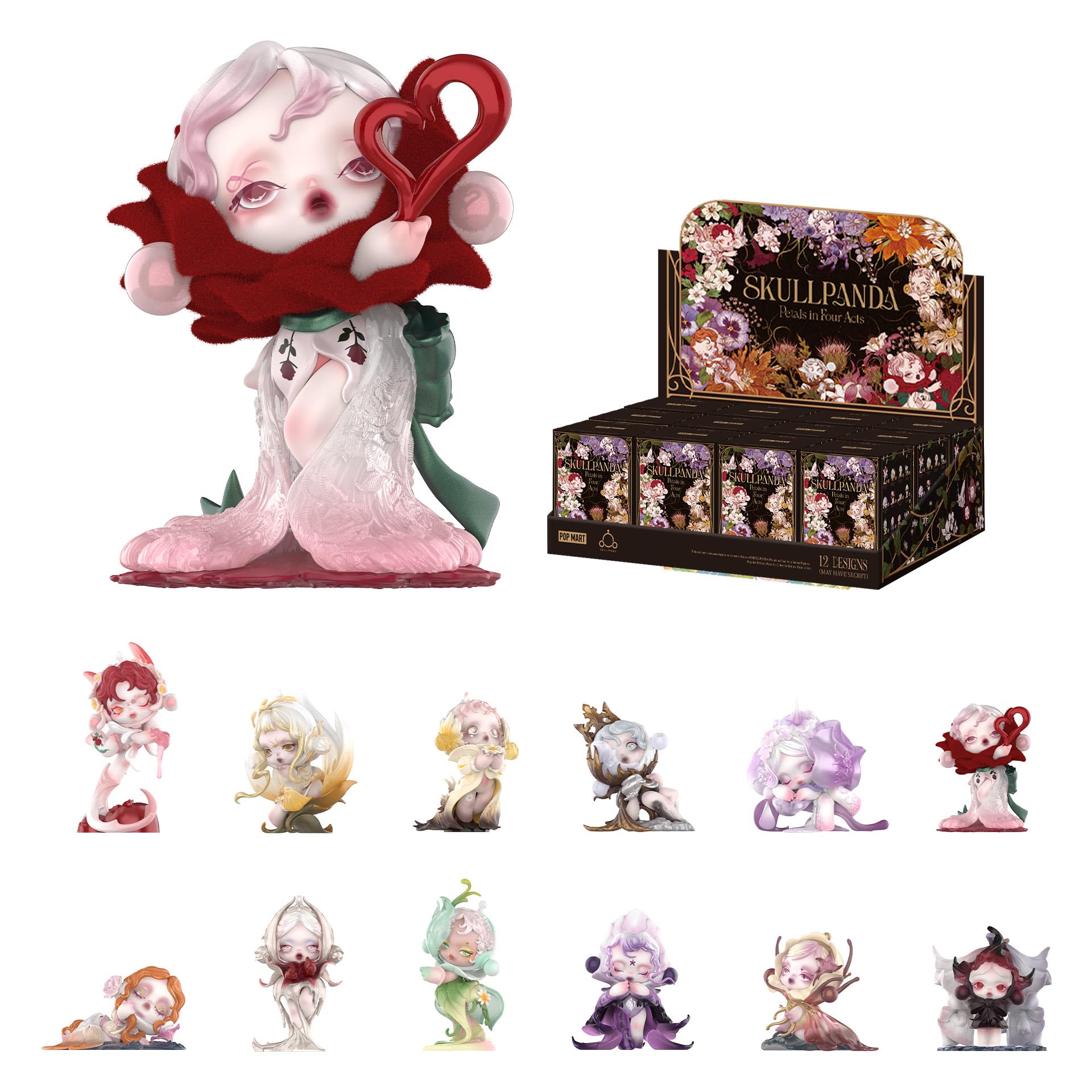 スカルパンダ Petals in Four Acts アソートBOX Amazon.com: POP MART SKULLPANDA Petals in Four Acts Series Action