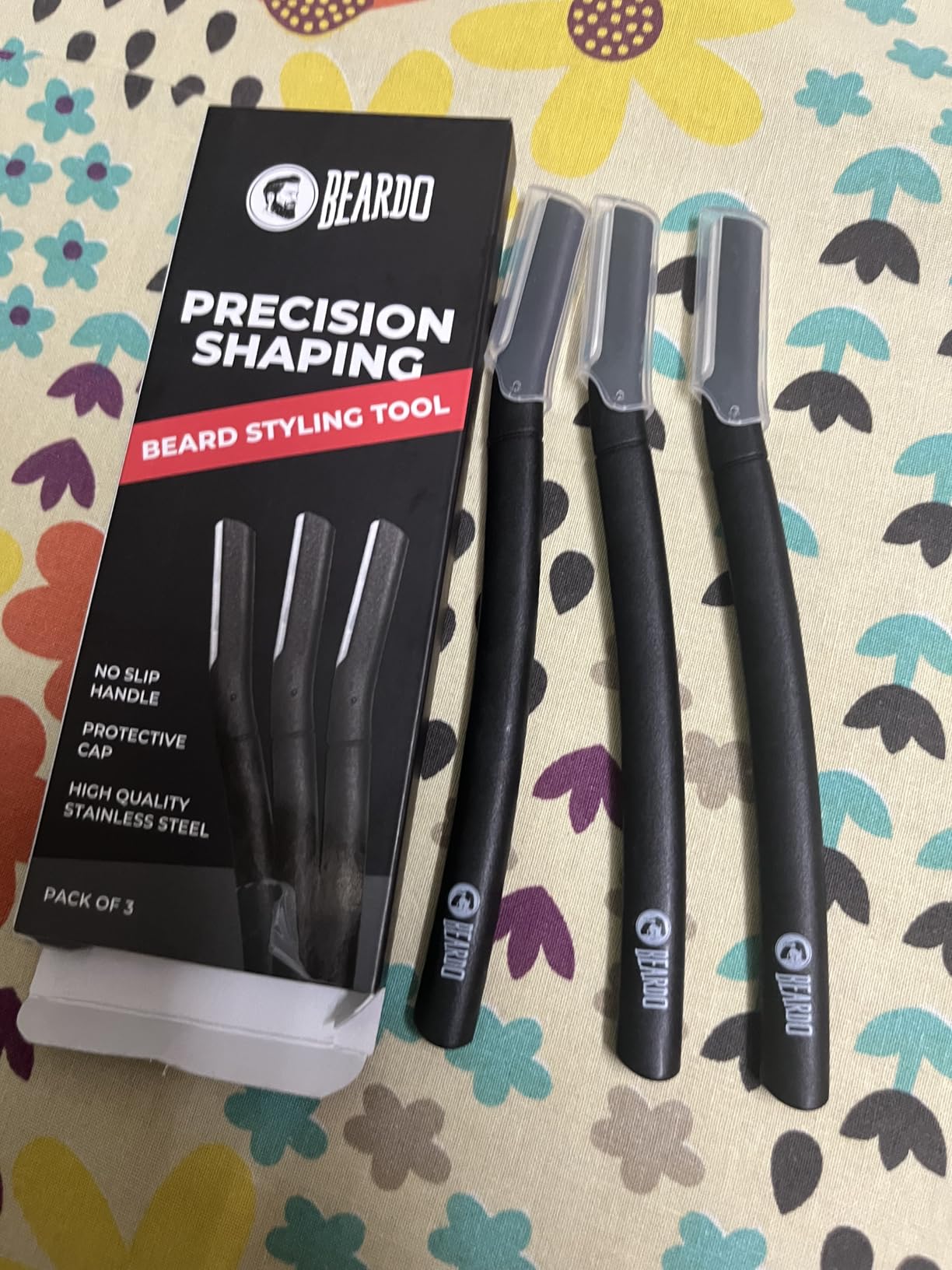 Beardo Beard Styling Tool for Men | Pack of 3 | Beard Styling Razor for ...