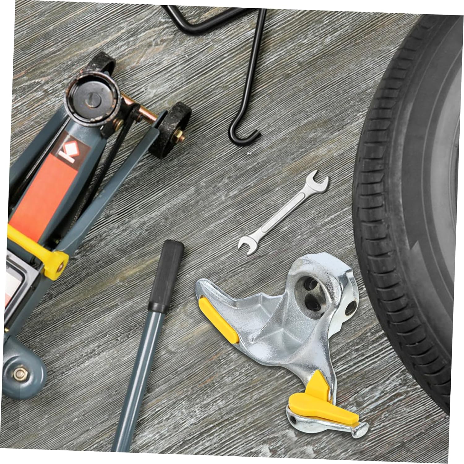 Cast Steel Tire Changer Tool Durable Push Out Disassembly Head for Auto Repair Easy Tire Mounting Demounting Compatible with Low Profile Tires