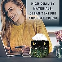 Vista 11 de Tissue Box Cover Square Decorative Tissue Box Holder Cute Funny Cube Tissue Case Cover-Alpaca Tissue Box Cover