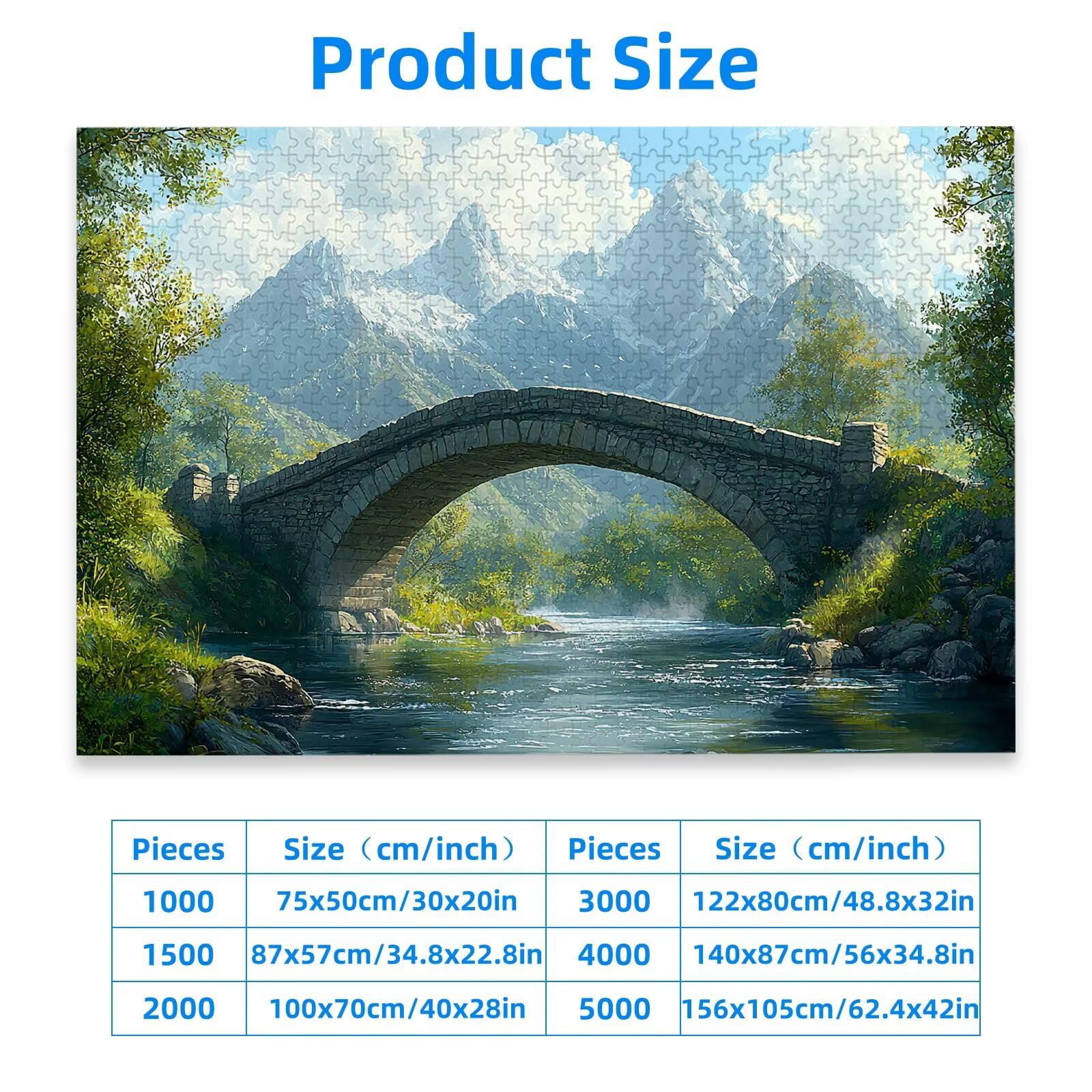 Puzzle 1000 sztuk mostów, puzzle krajobrazowe 1000 sztuk dla dorosłych i nastolatków, drewniane puzzle z wykwintnym opakowaniem, rodzinne gry edukacyjne, dekoracje domu, prezent dla dorosłych-1639