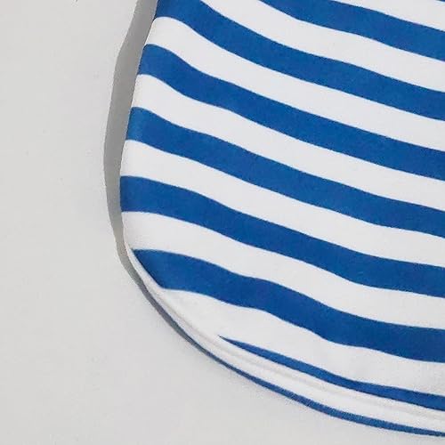 Miniatura 8 de Lindas camisas bordadas para perros, camiseta de algodón a rayas para mascotas, transpirable, elástico, suéter de cuello alto, suéter de punto para