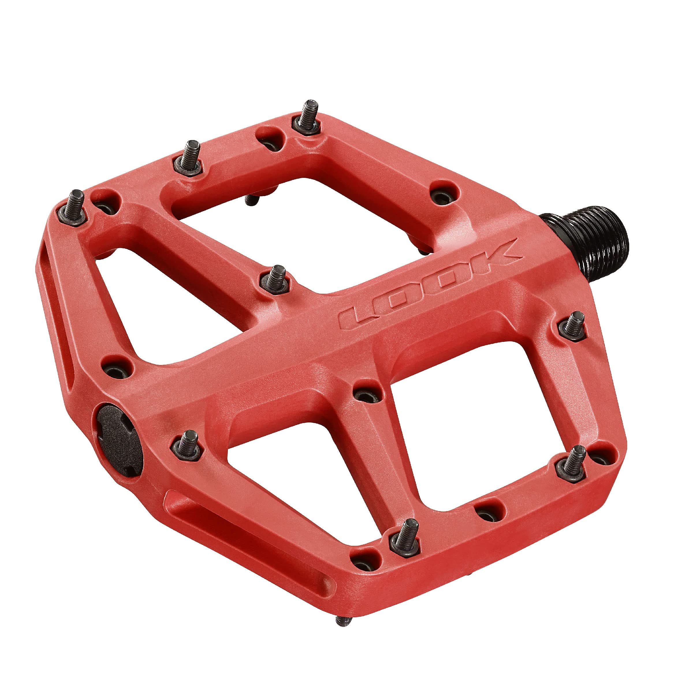 LOOK Trail Fusion Flat MTB Pedals, Red