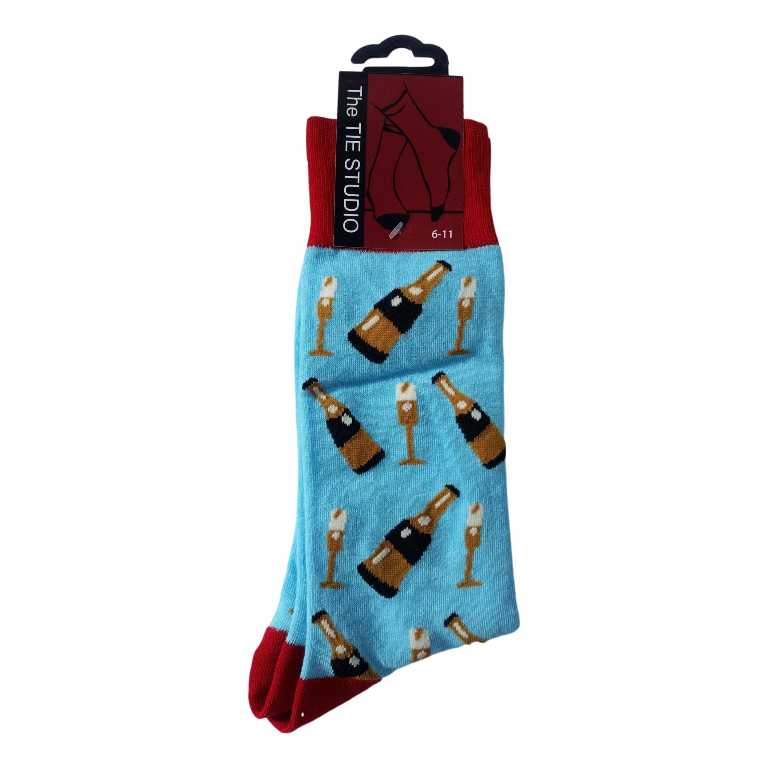 Tie Studio Champagne Unisex Novelty Ankle Socks Adult Size 6-11