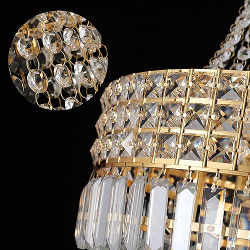 Miniatura 9 de With Light Forward Candelabros de cristal para comedor K9, lámpara de cristal moderna clásica de lujo, estilo imperial, 9 luces, lámpara de techo,