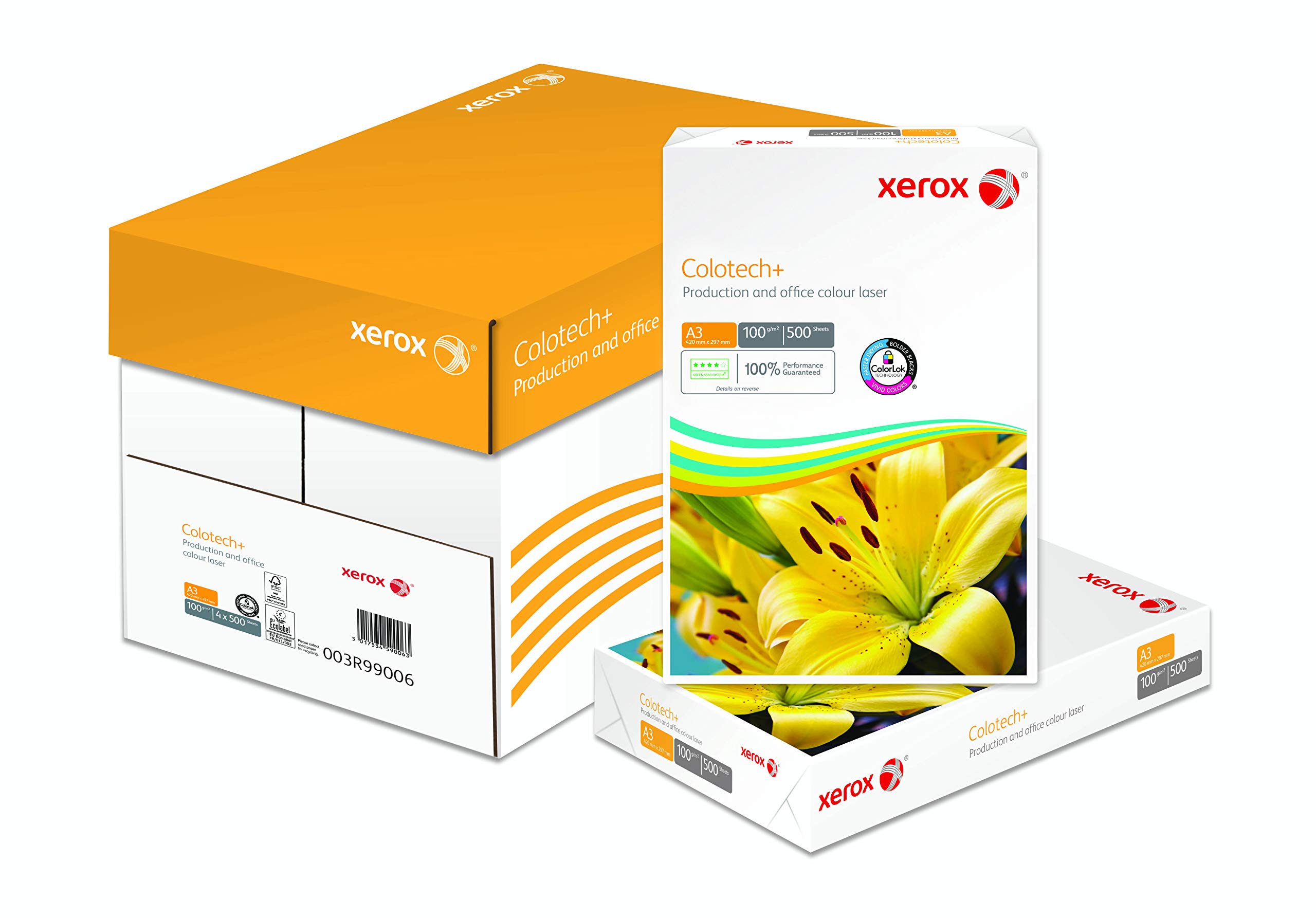 Xerox Colotech+ - Carta di qualità superiore bianca 100 g/m2 A3 - Risma da 500 fogli
