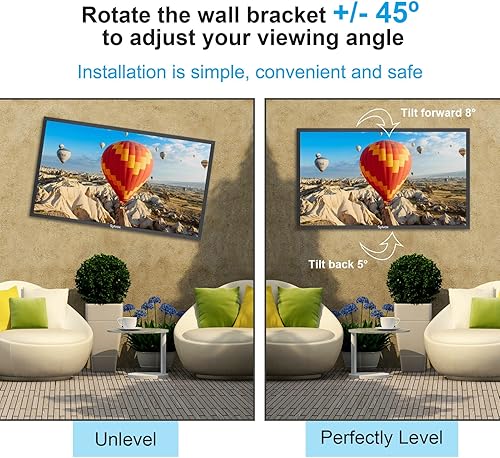 Miniatura 4 de SYLVOX Soporte de pared para TV de movimiento completo, para TV de 40 a 75 pulgadas, flexible con 6 brazos dobles articulados, soporte de pared,