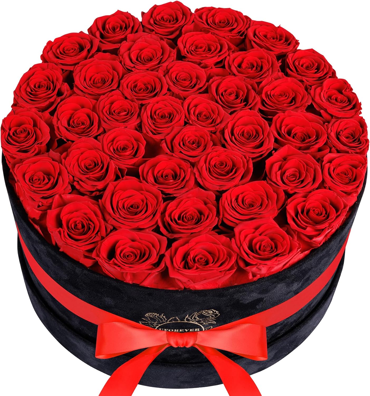 UFOREVER ROSES Luxury Preserved Roses in Suede Box Flower Roses Gifts