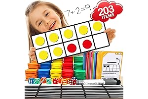 Magnetic Ten Frame Set: Master Math Basics with 10 Dice