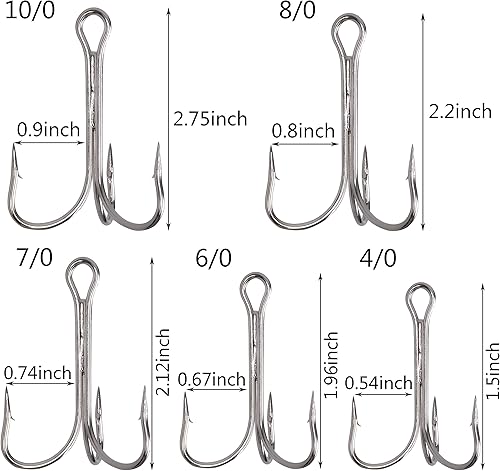 Miniatura 10 de Easy Catch Shaddock Pesca 10-100 piezas de gran tamaño Sharp agudos ganchos O'Shaughnessy afilados Agudos Pesca Ganchos de Pesca de Acero al Carbono