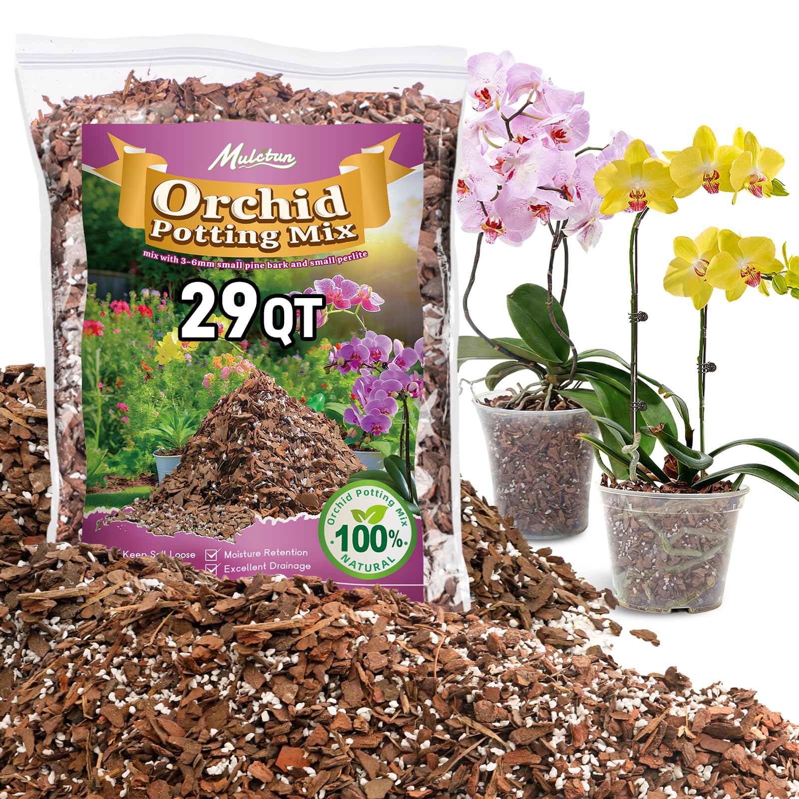Photo 1 of Mulctun Orchid Bark Potting Mix - 29QT