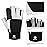FitsT4 Sports Sailing Gloves 3/4 Finger and Grip Great for Sailing, Yachting, Paddling, Kayaking, Fishing, Dinghying Water Sports for Men and Women Black 2XL