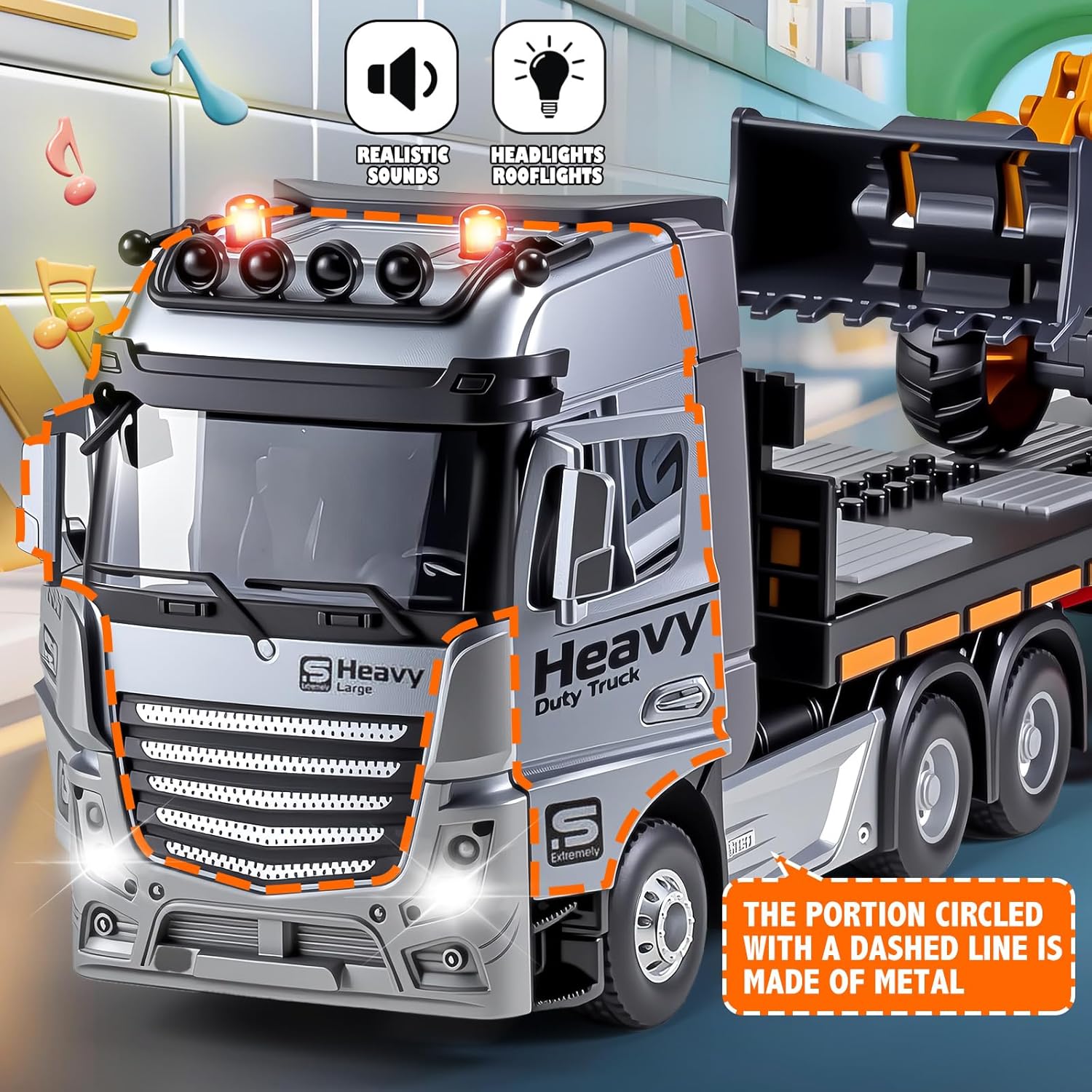 全長590mm 2.4GHz 1/26スケール 大型 コンテナトレーラーラジコン ☆海 