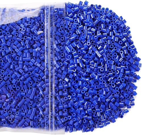 Miniatura 3 de Fuse Beads - 6000 cuentas de fusión de 0.197 pulgadas, cuentas de fusión compatibles con Perler, cuentas Hama, color azul