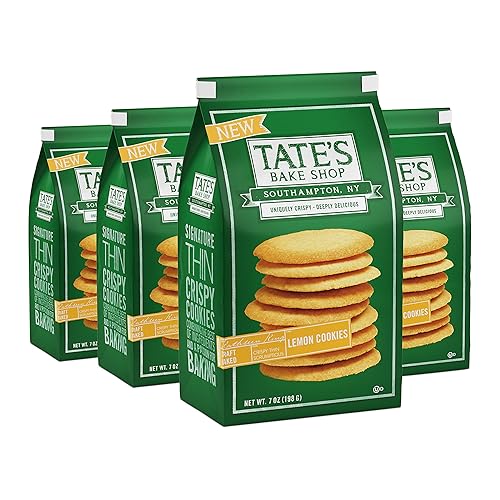 Tate's Bake Shop - Galletas de limón, 4 bolsas de 7 onzas