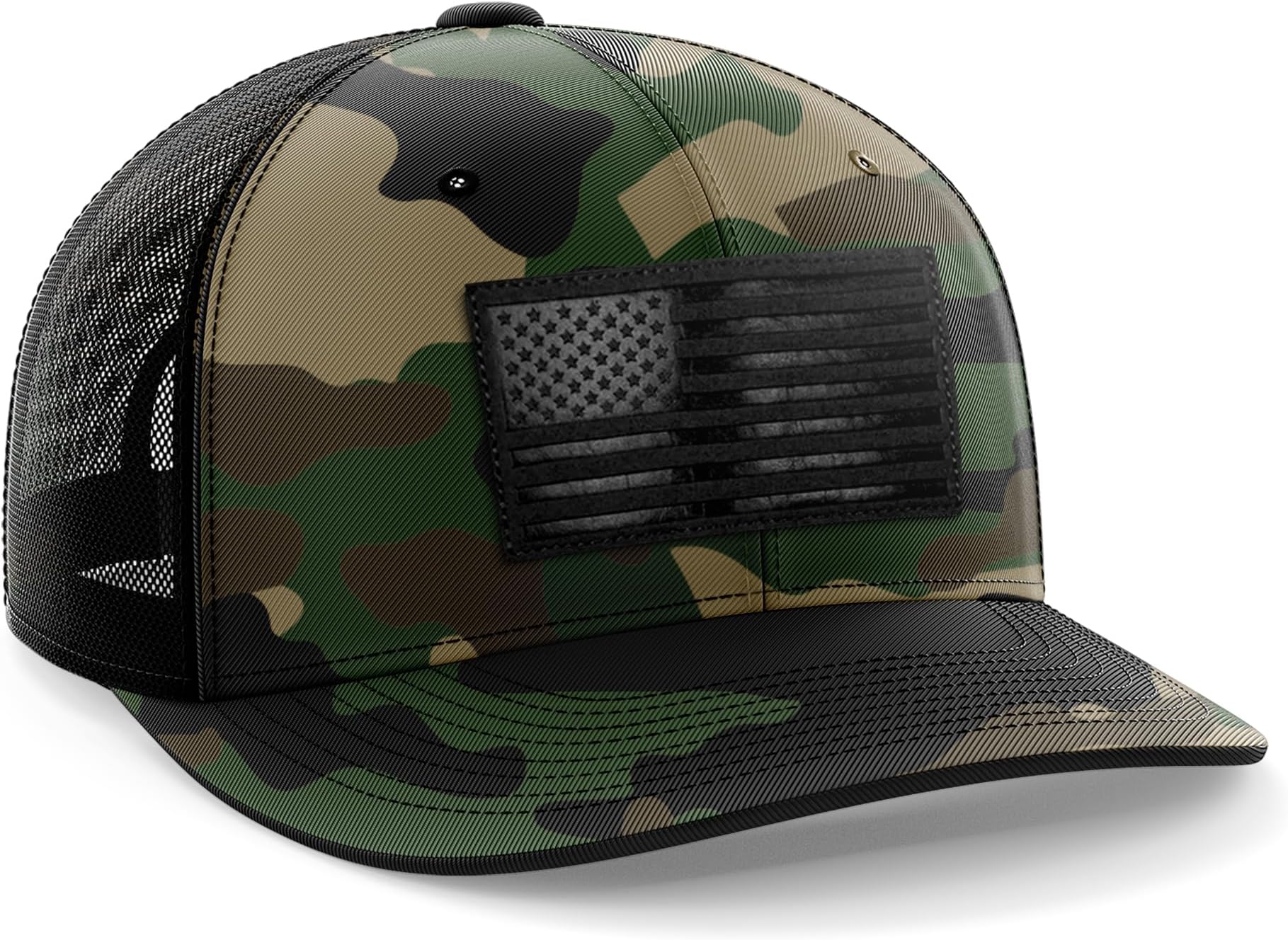 Leather Flag Patch Snapbacks Hat for Men and Women