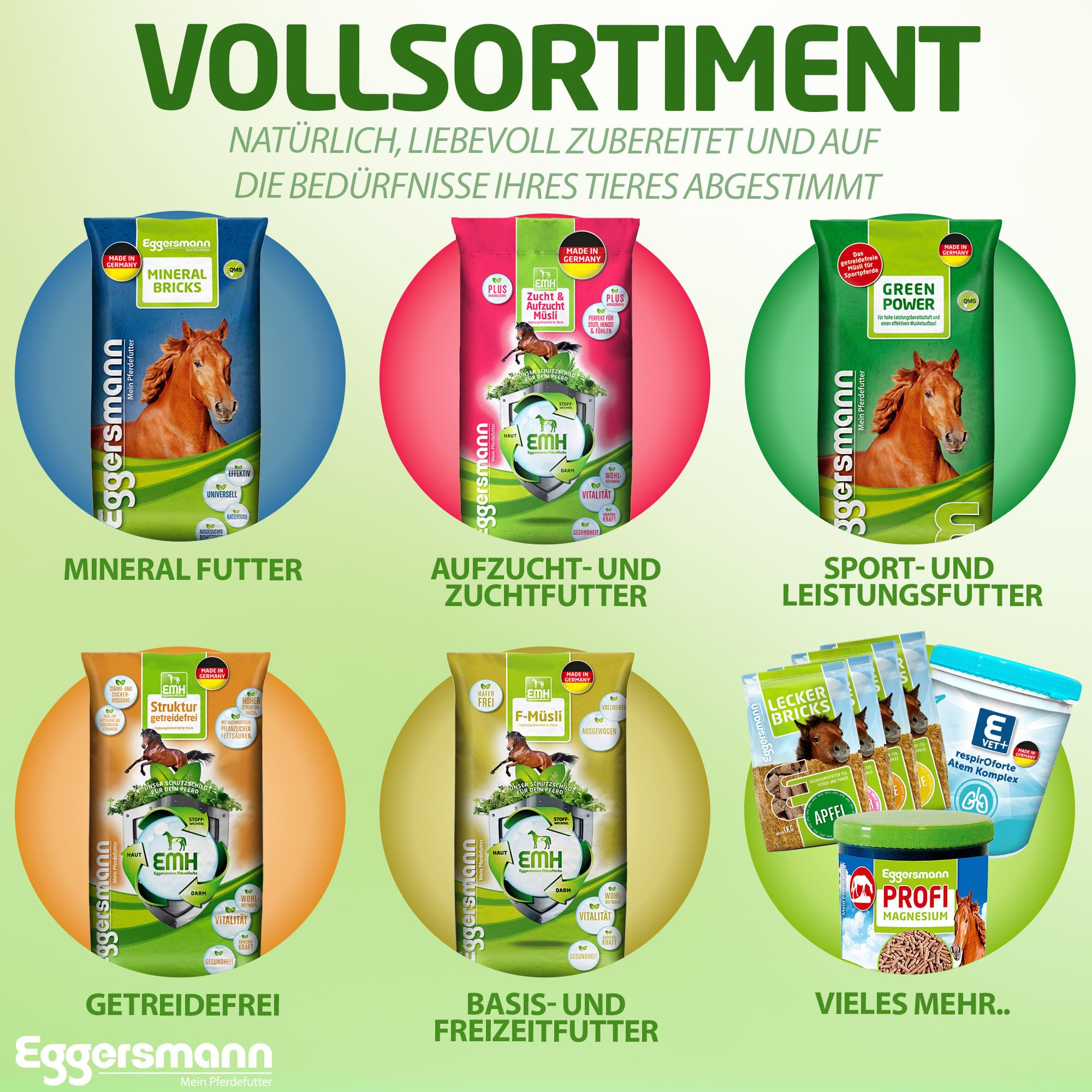 Eggersmann, mangime EHM, müsli per Cavalli da Riproduzione, giumente, stalloni e puledri, 1 Confezione da 20 kg di [Etichetta in Lingua Italiana Non Garantita]