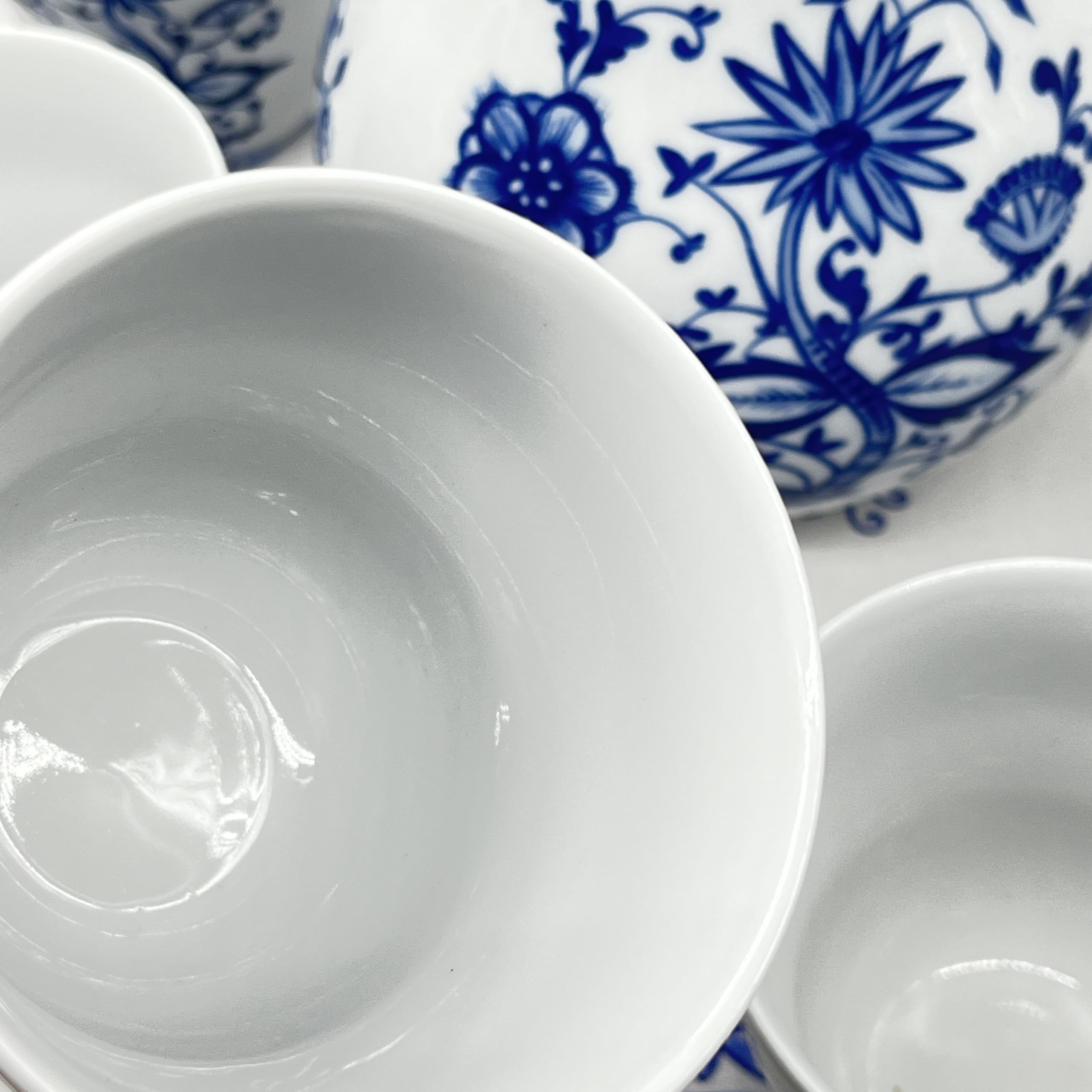 Kahla Zwiebelmuster Porzellan Saftset, Milchset, Saftservice, Milchservice, Wasserservice für 6 Personen, dishwashersafe, spülmaschinenfest