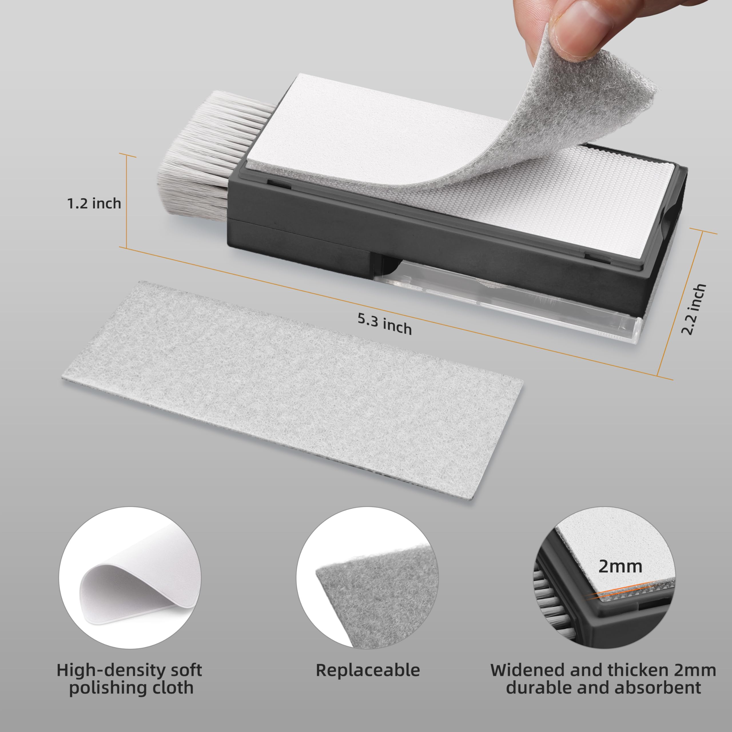 Kit de limpieza de teclado para laptop, kit de limpieza de teclado todo en uno para MacBook iPad iPhone, limpiador compacto para laptop con cepillo y spray para tablet, Airpods, auriculares, pantalla