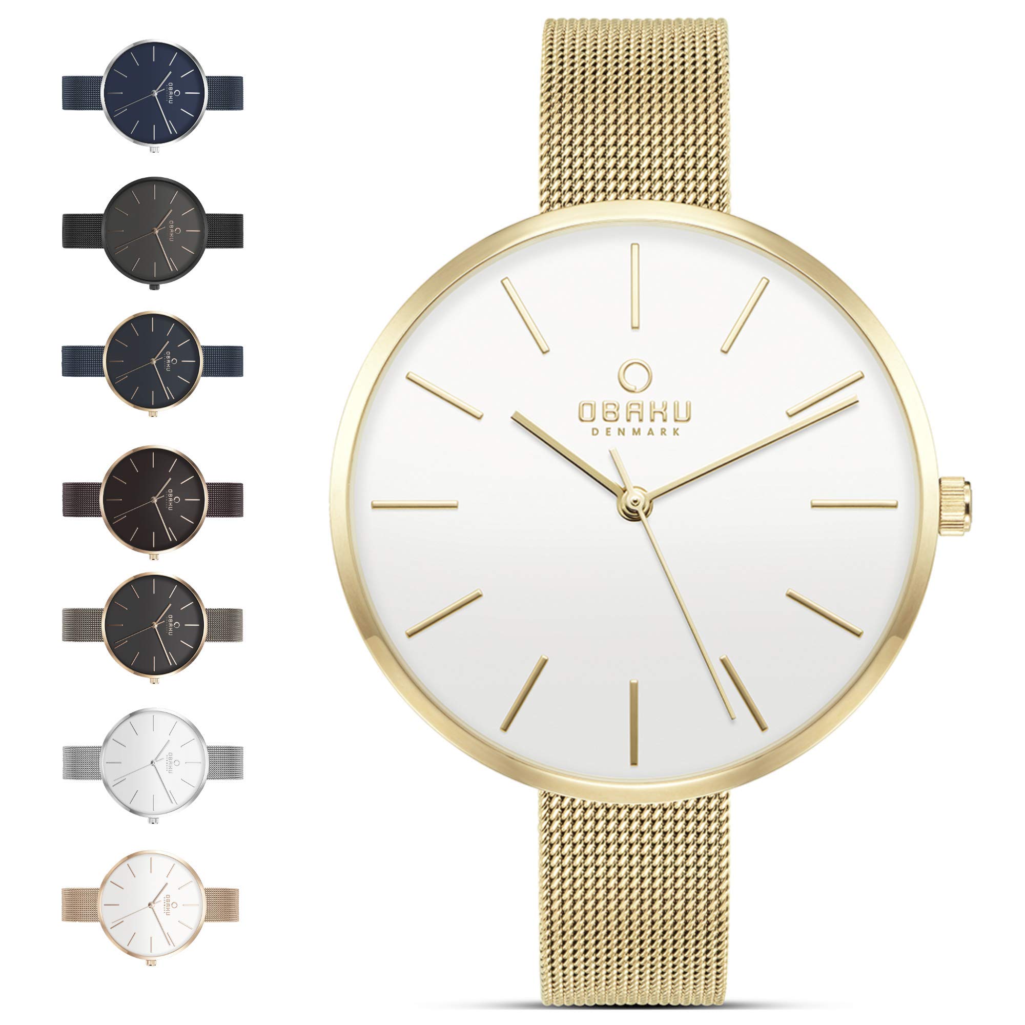 Obaku Viol Gold Analog Silver Dial Womens Watch-V211LXGIMG (B07GLCVKDP) Amazon Price History, Amazon Price Tracker